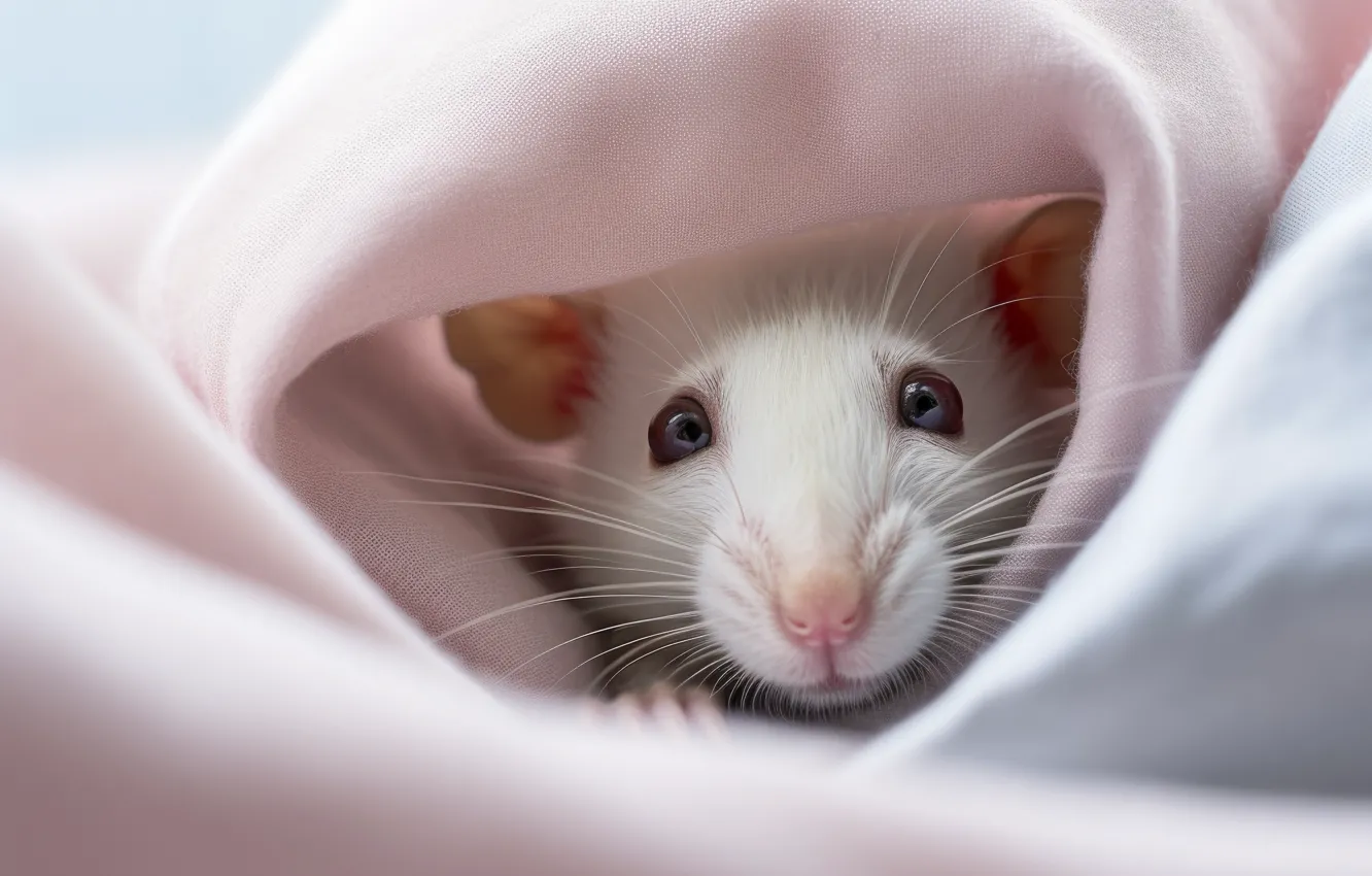 Photo wallpaper look, pose, mouse, mouse, muzzle, rat, AI art, neural network