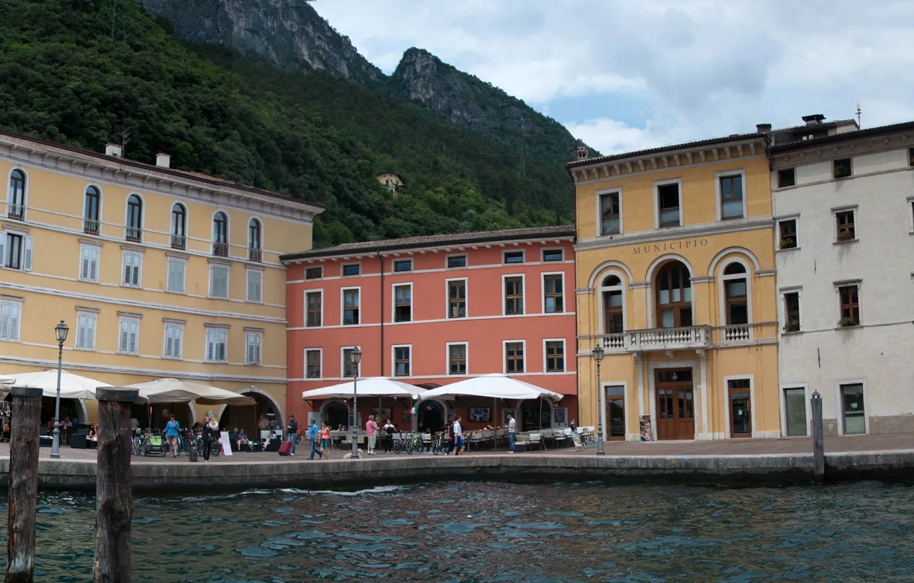 Photo wallpaper Italy, Italy, Italia, Trentino Alto Adige, Trento, Trentino-Alto Adige / Südtirol, Trento, Riva del Garda
