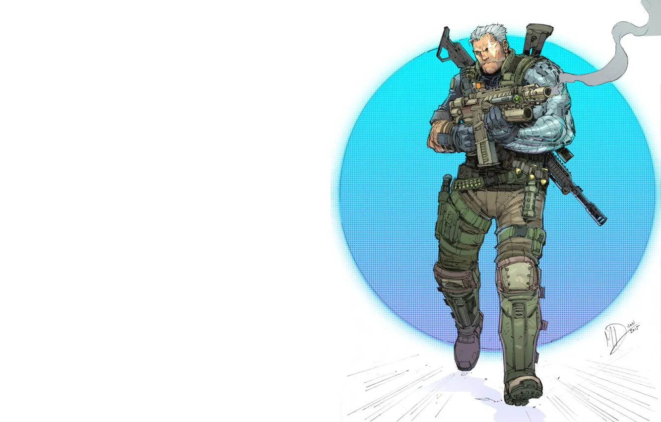 Photo wallpaper art, x-men, X-Men, Marvel, comic, Cable