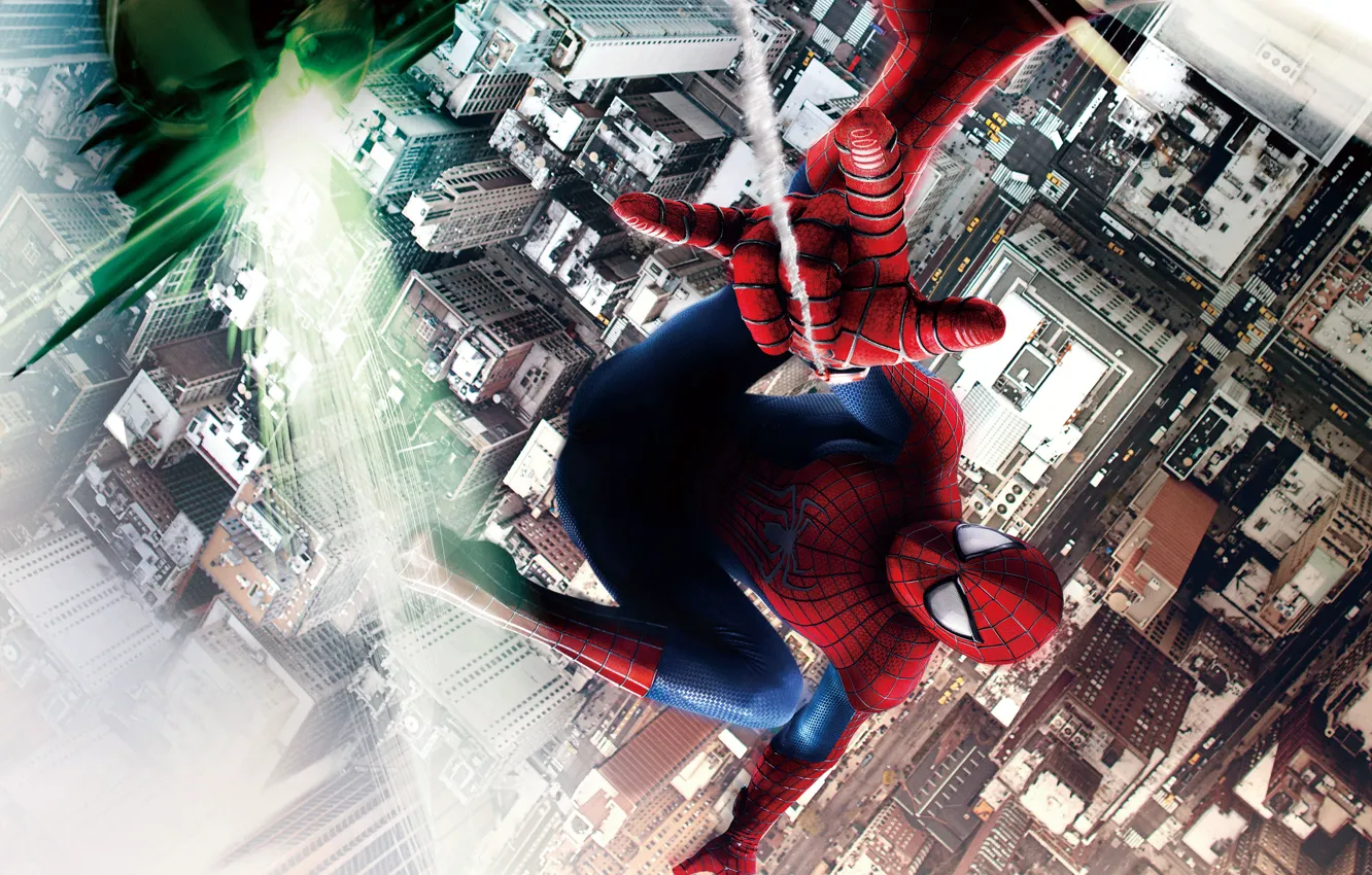 Photo wallpaper city, green, wallpaper, red, Action, fantasy, road, armor