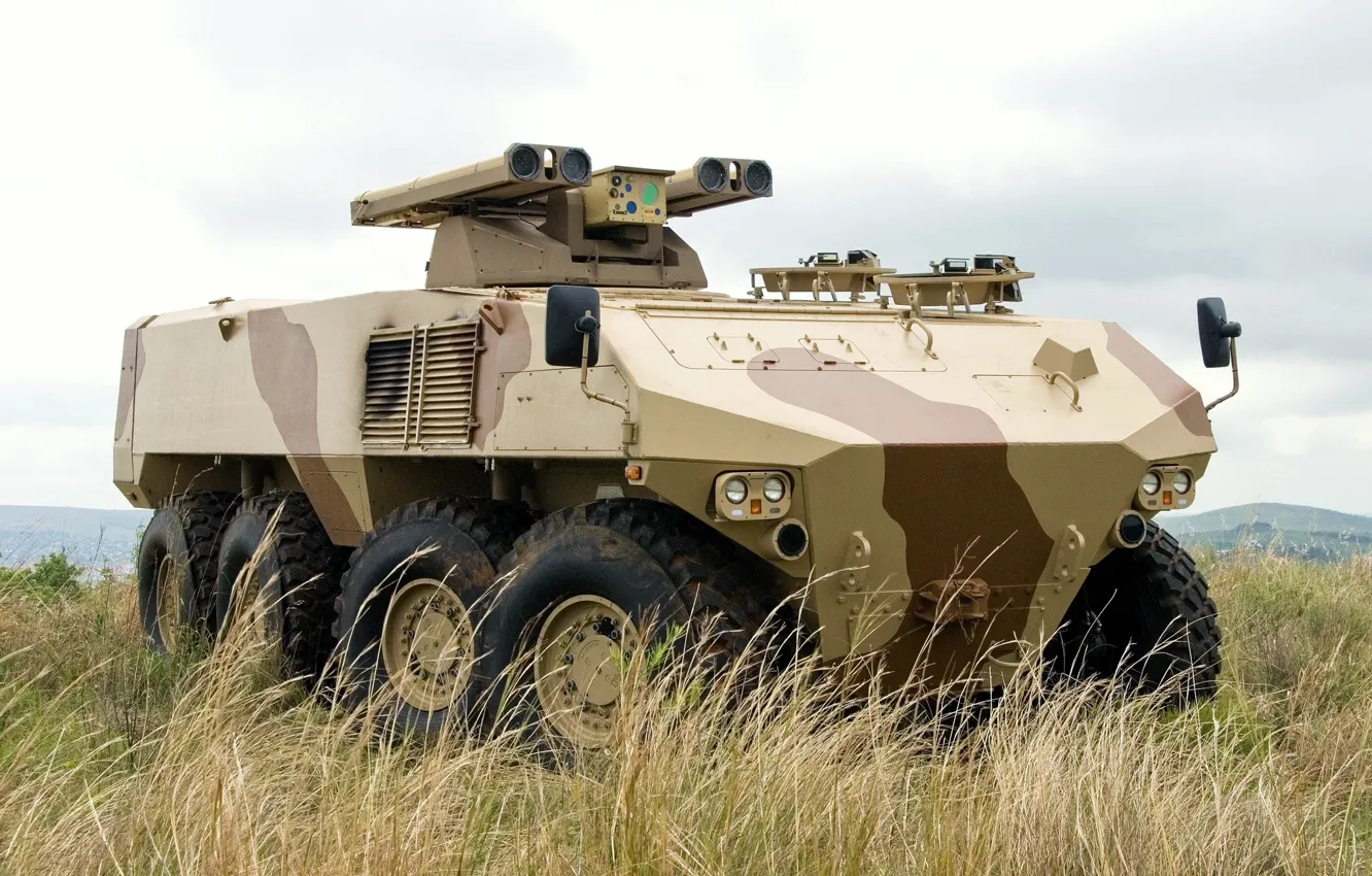 Photo wallpaper metal, gun, military, weapon, South Africa, 8x8, camouflage, BAE