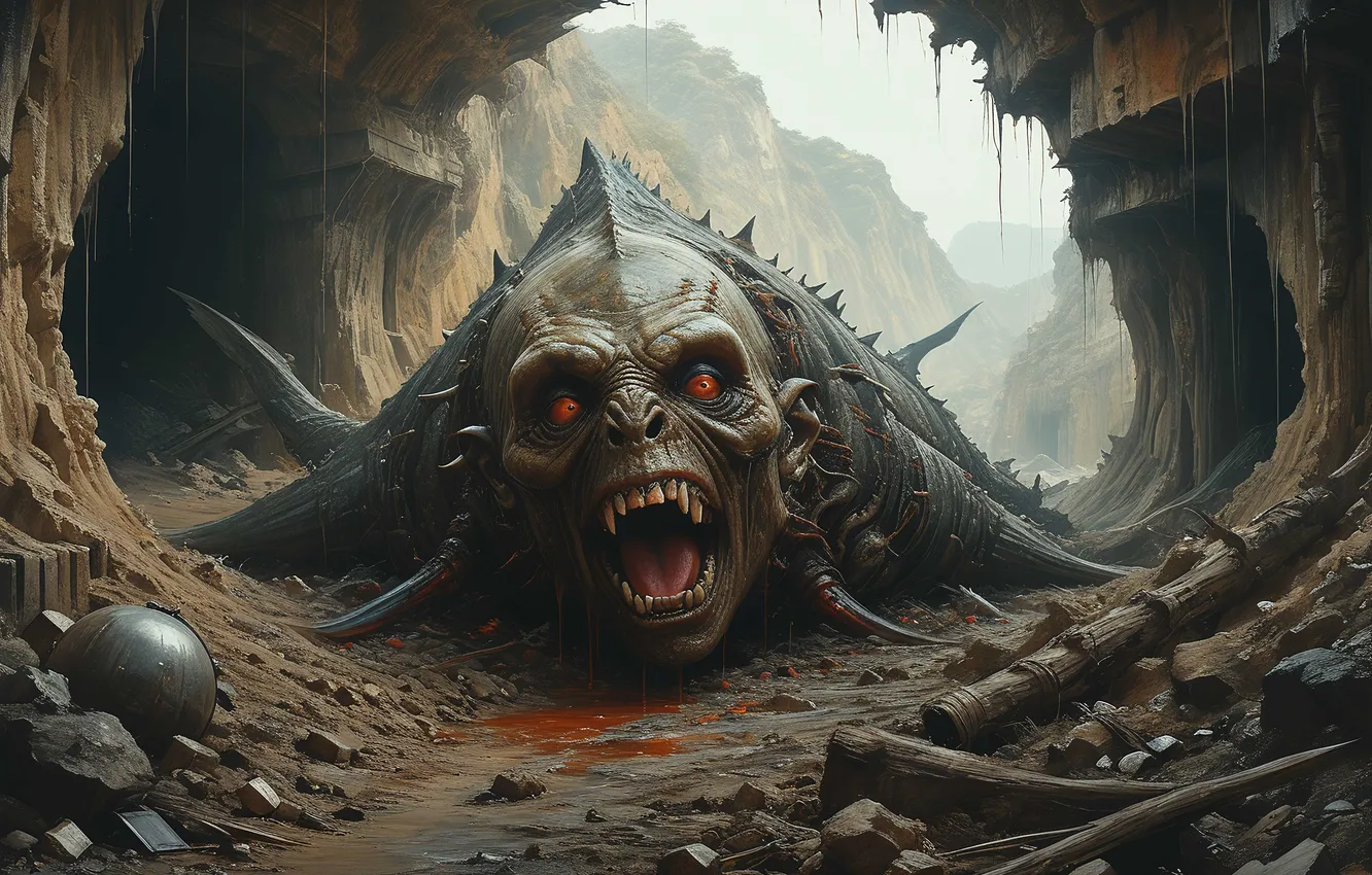 Photo wallpaper monster, being, horror, horror, horror