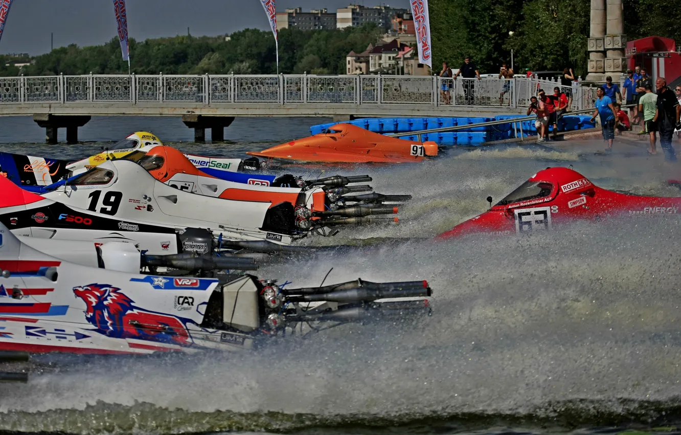 Photo wallpaper race, boat, speed