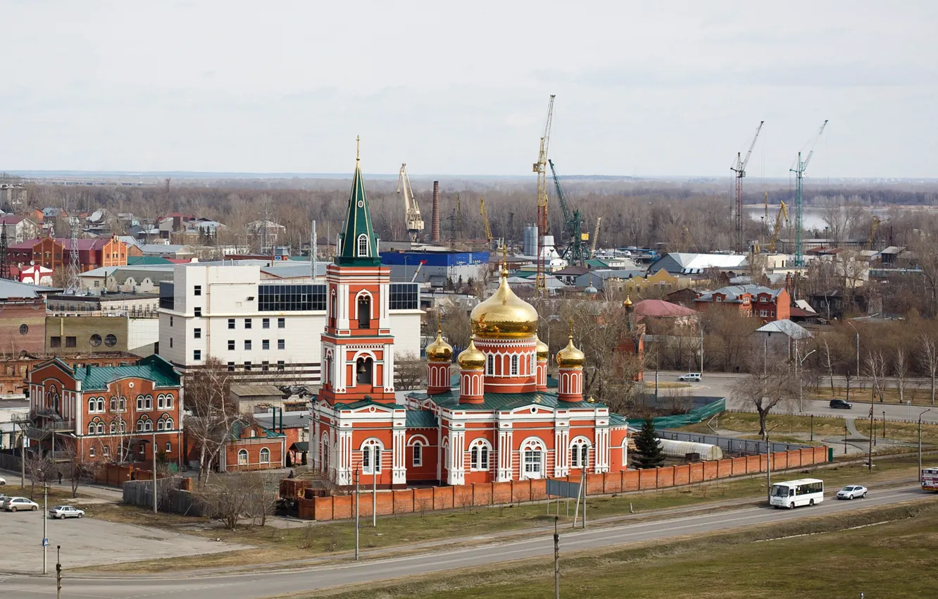 Photo wallpaper Church, temple, Barnaul, photographer Alexander butchers