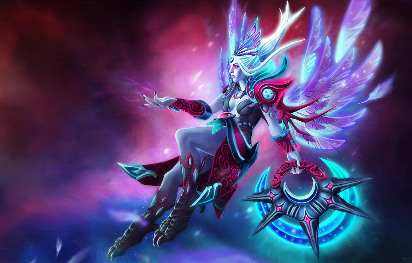Photo wallpaper dota2, Vengeful Spirit, Blessing of the Crested Umbra