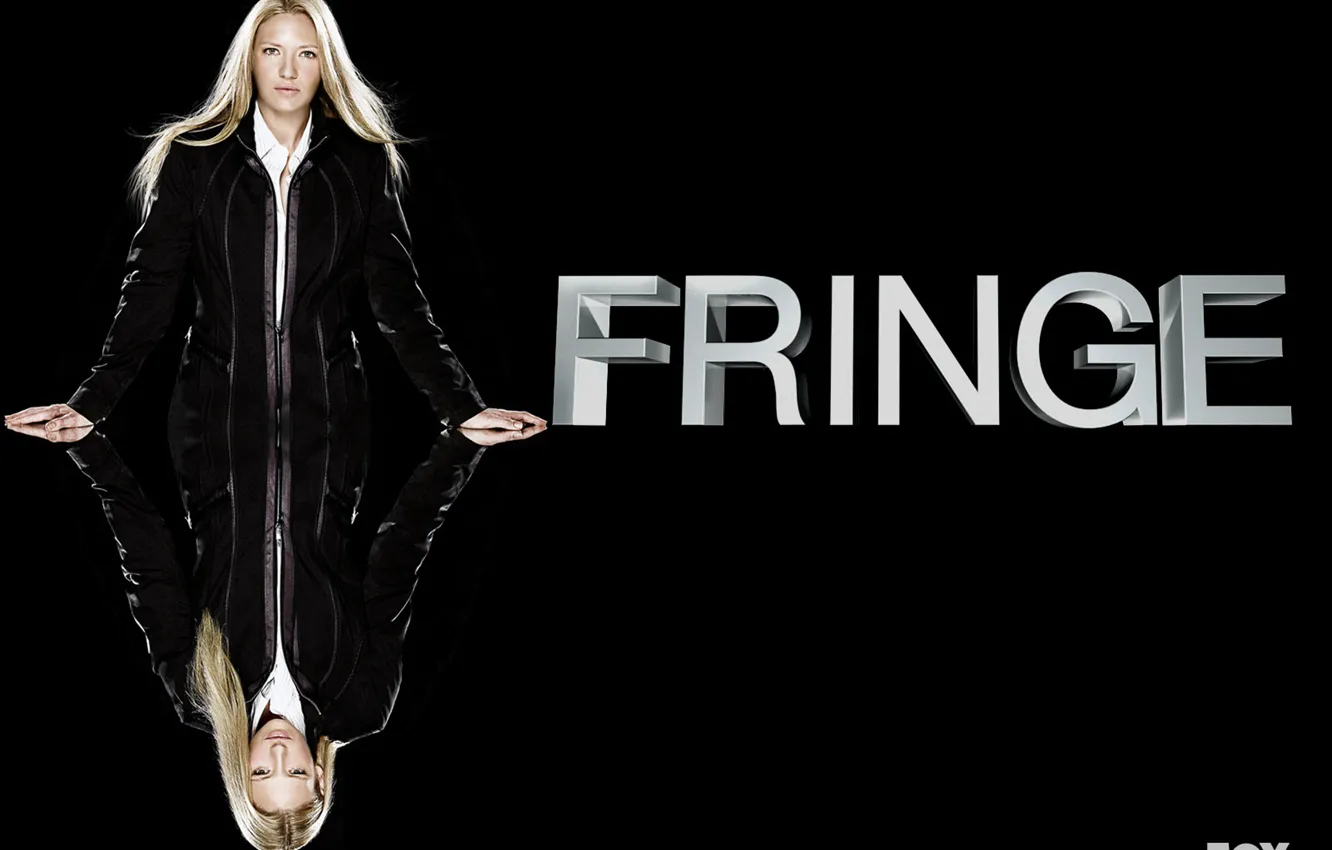 Photo wallpaper the series, Face, Anna Torv, Movies, the main actress of this drama, on a black …