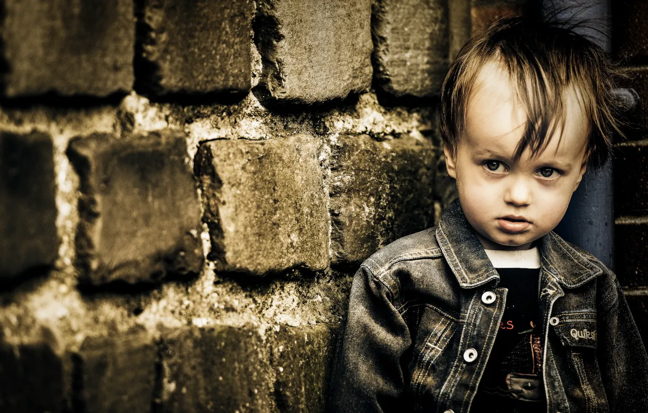 Photo wallpaper mood, portrait, male, Malchik