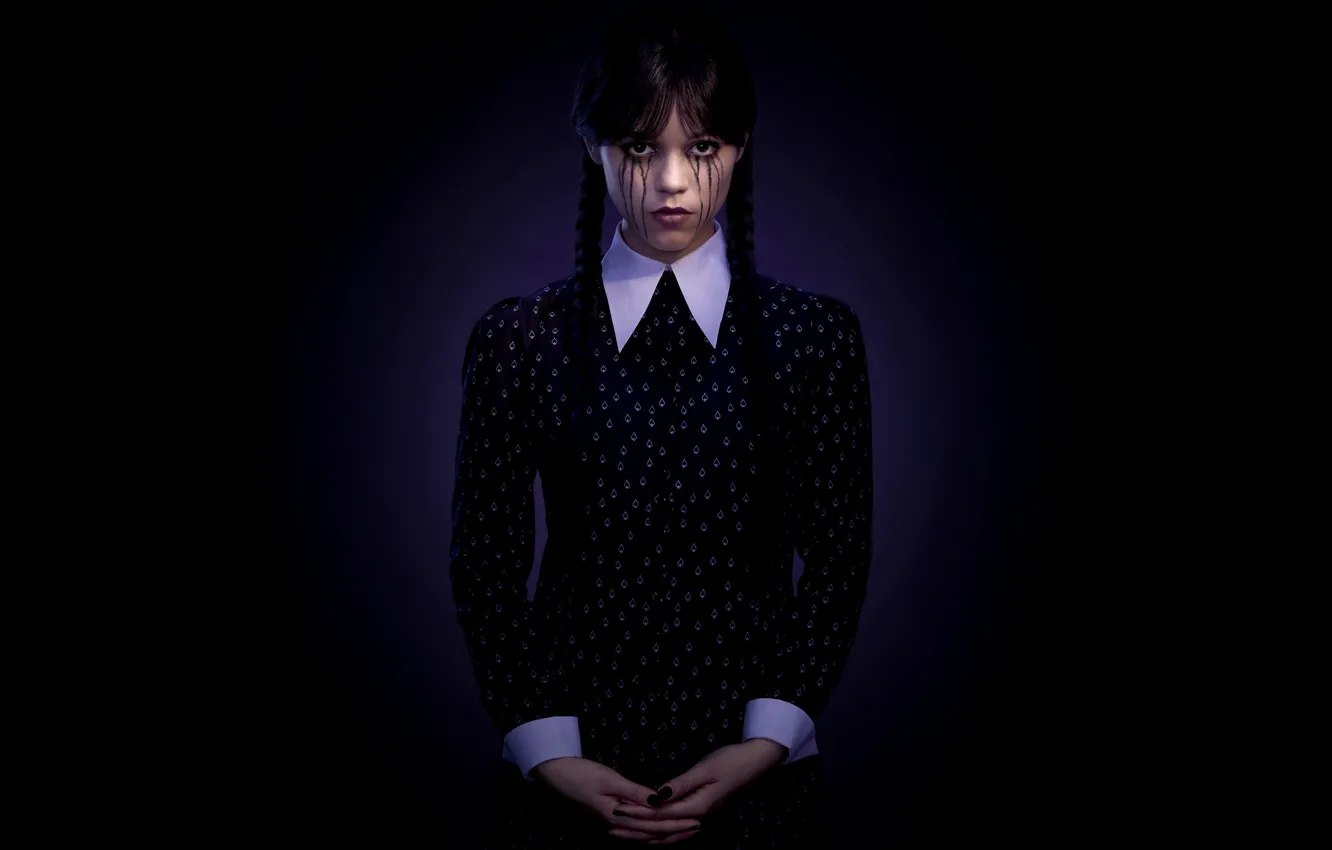Photo wallpaper look, pose, makeup, figure, the series, poster, season 2, Wednesday