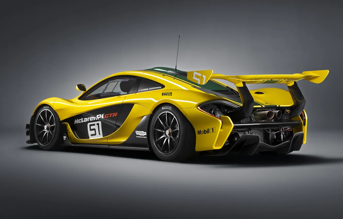 Photo wallpaper McLaren, GTR, back, supercar, McLaren, 2015