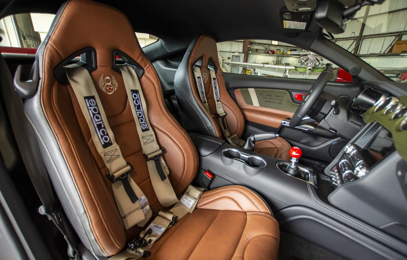 Photo wallpaper Ford, salon, Mustang GT, Roush, 2019, Old Crow