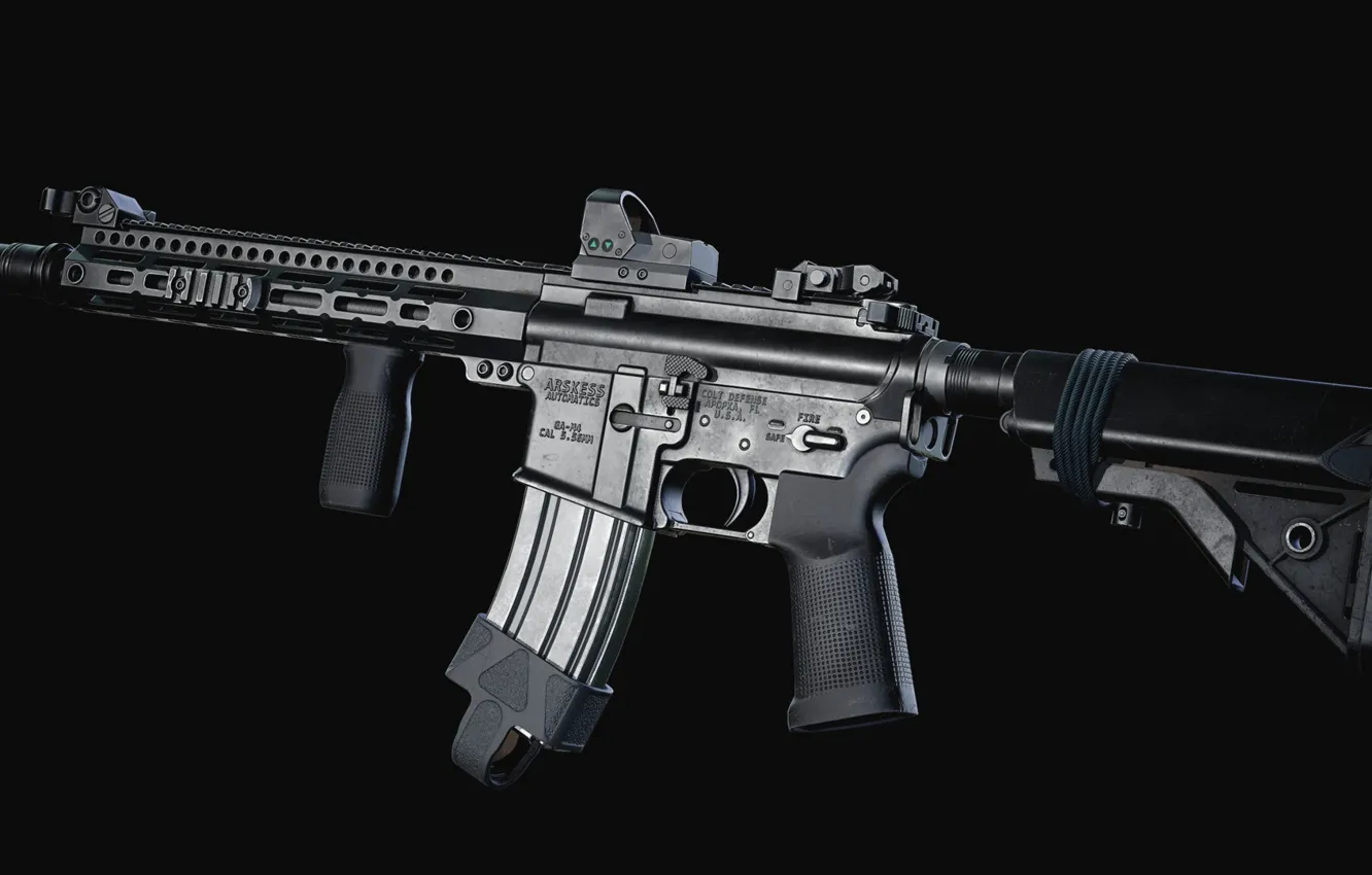 Photo wallpaper rendering, weapons, gun, weapon, render, custom, custom, AR-15
