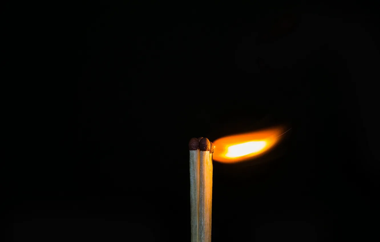 Photo wallpaper background, fire, matches