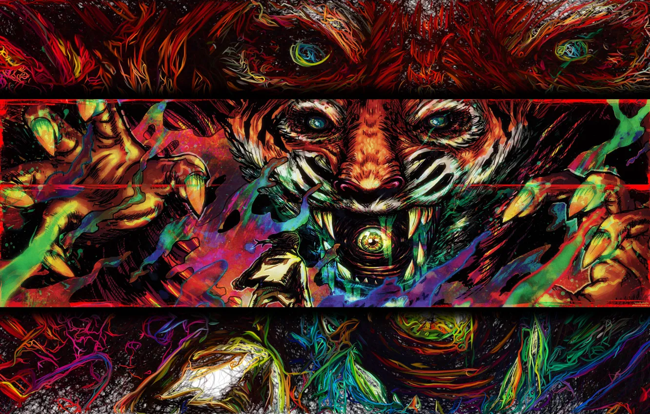 Photo wallpaper Figure, The game, Tiger, Art, Miami, Tony, Hotline Miami, Tony