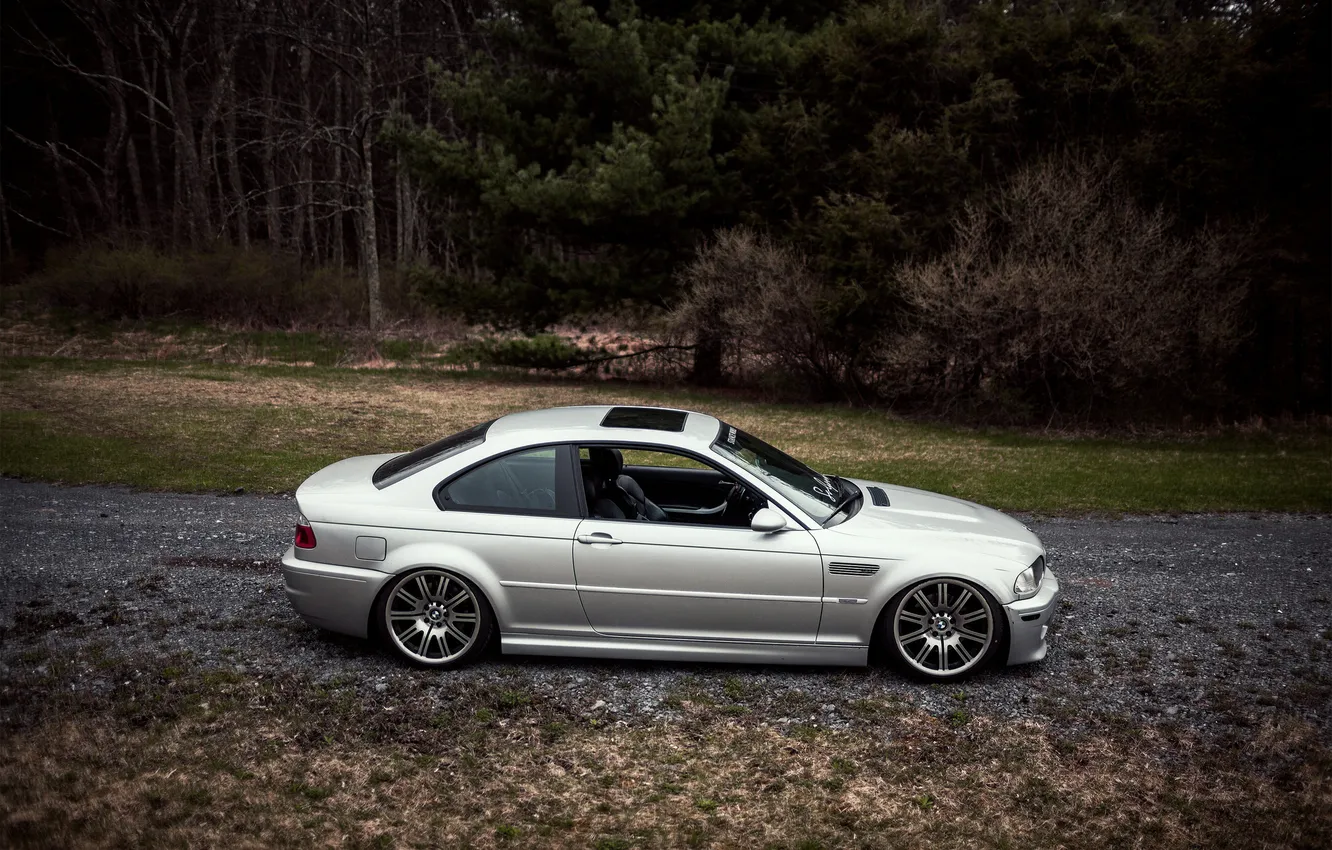 Photo wallpaper BMW, coupe, BMW, E46, stance works