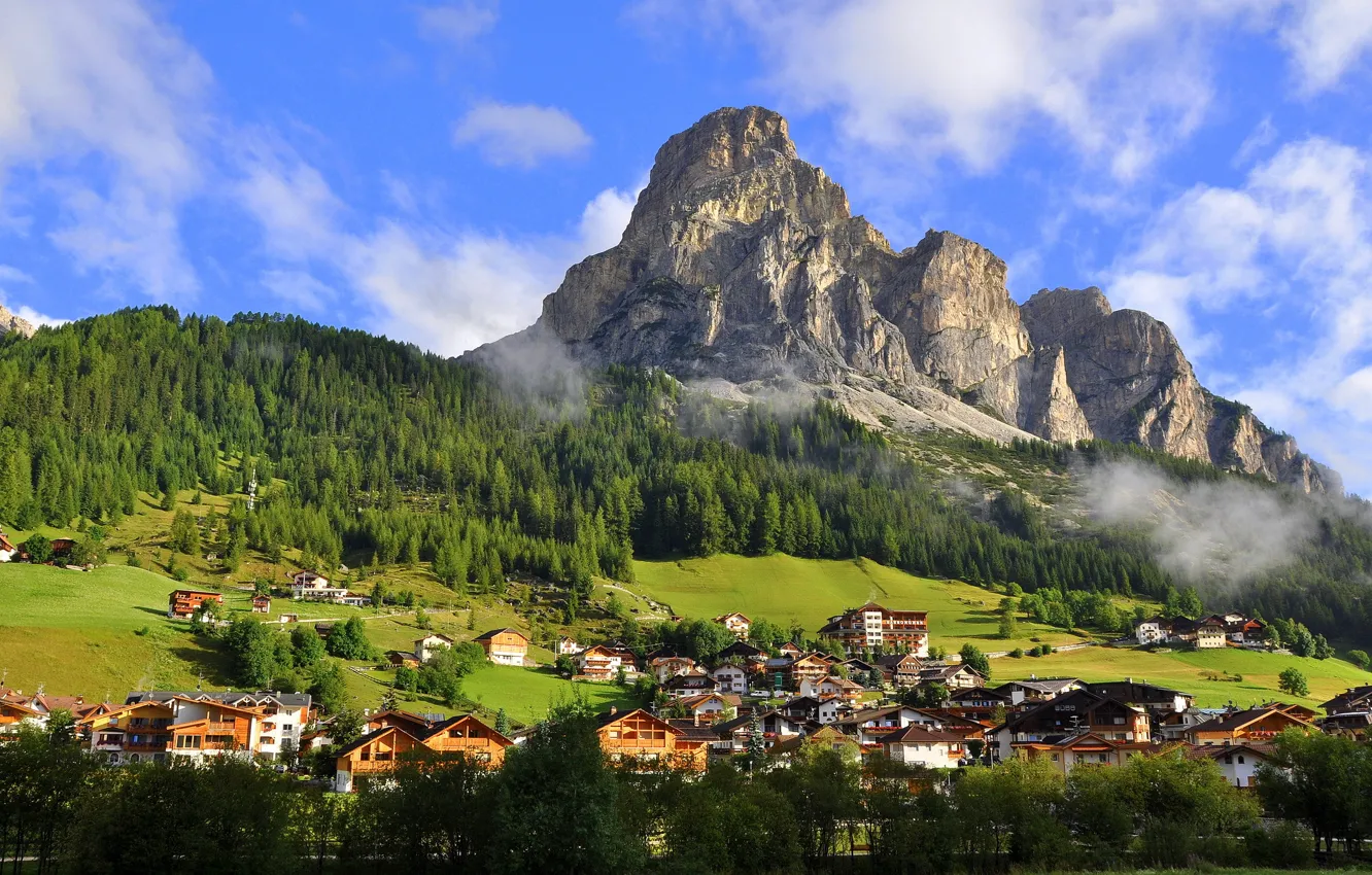 Photo wallpaper city, nature, Town