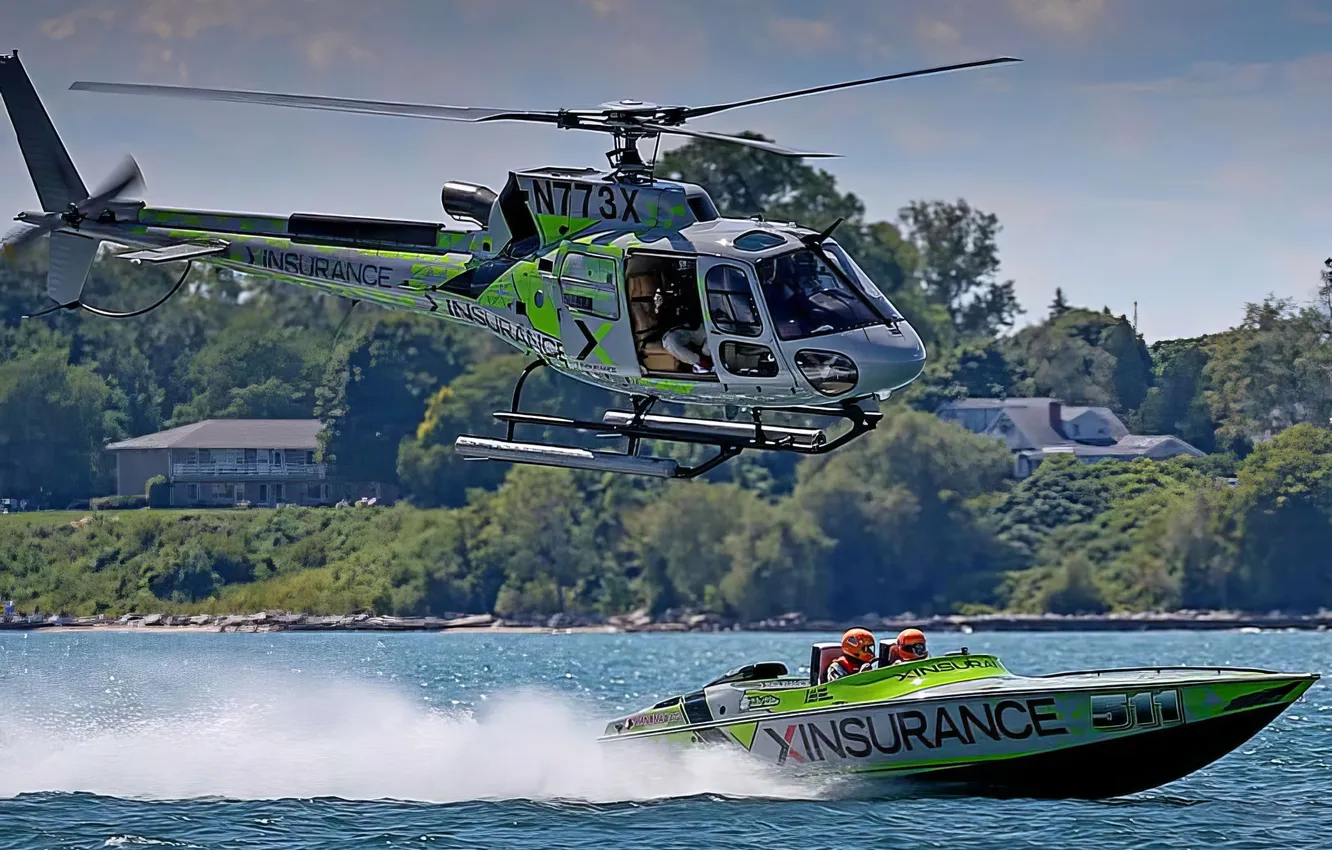 Photo wallpaper race, boat, speed