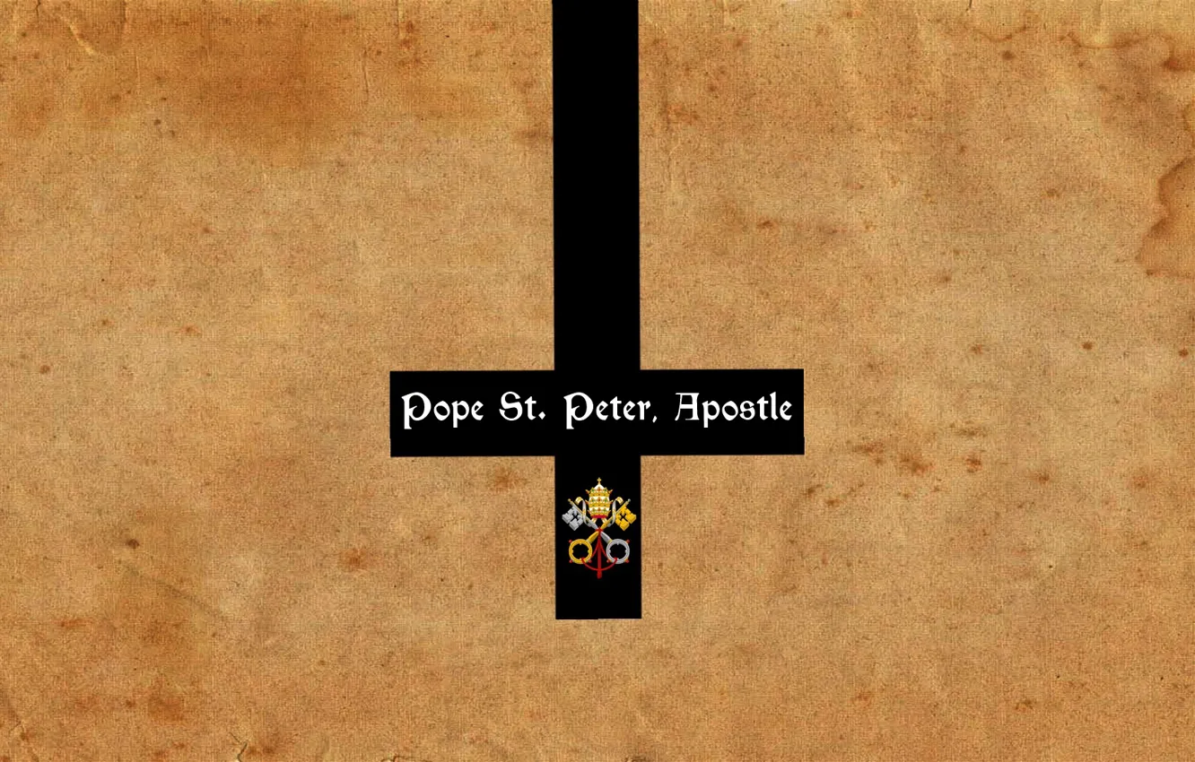 Photo wallpaper cross, keys, Jesus, Saint Peter’s Basilica in Rome, christianity, catholic church, Pope, Saint Peter