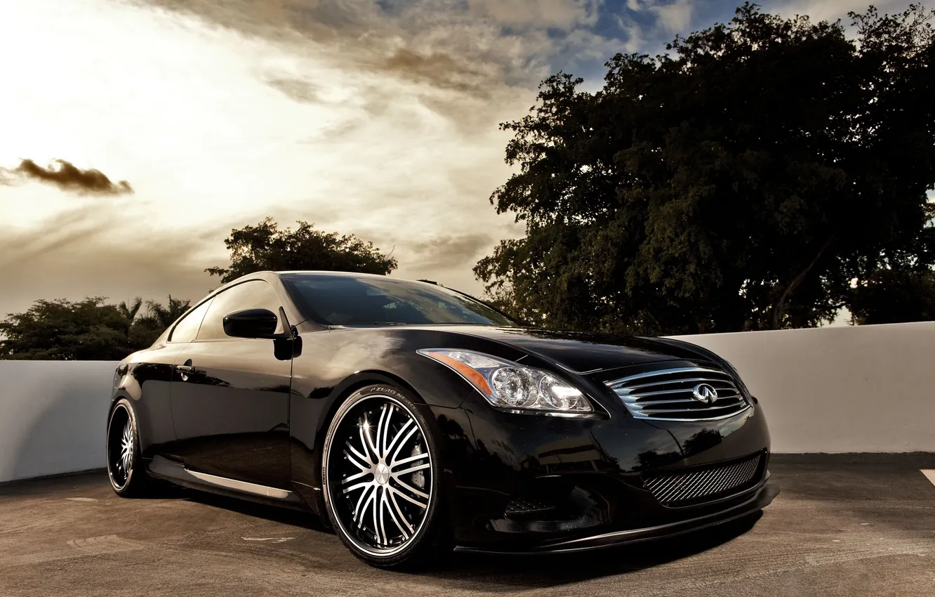 Photo wallpaper the sky, black, Infiniti, black, infiniti, G-Series, G 37