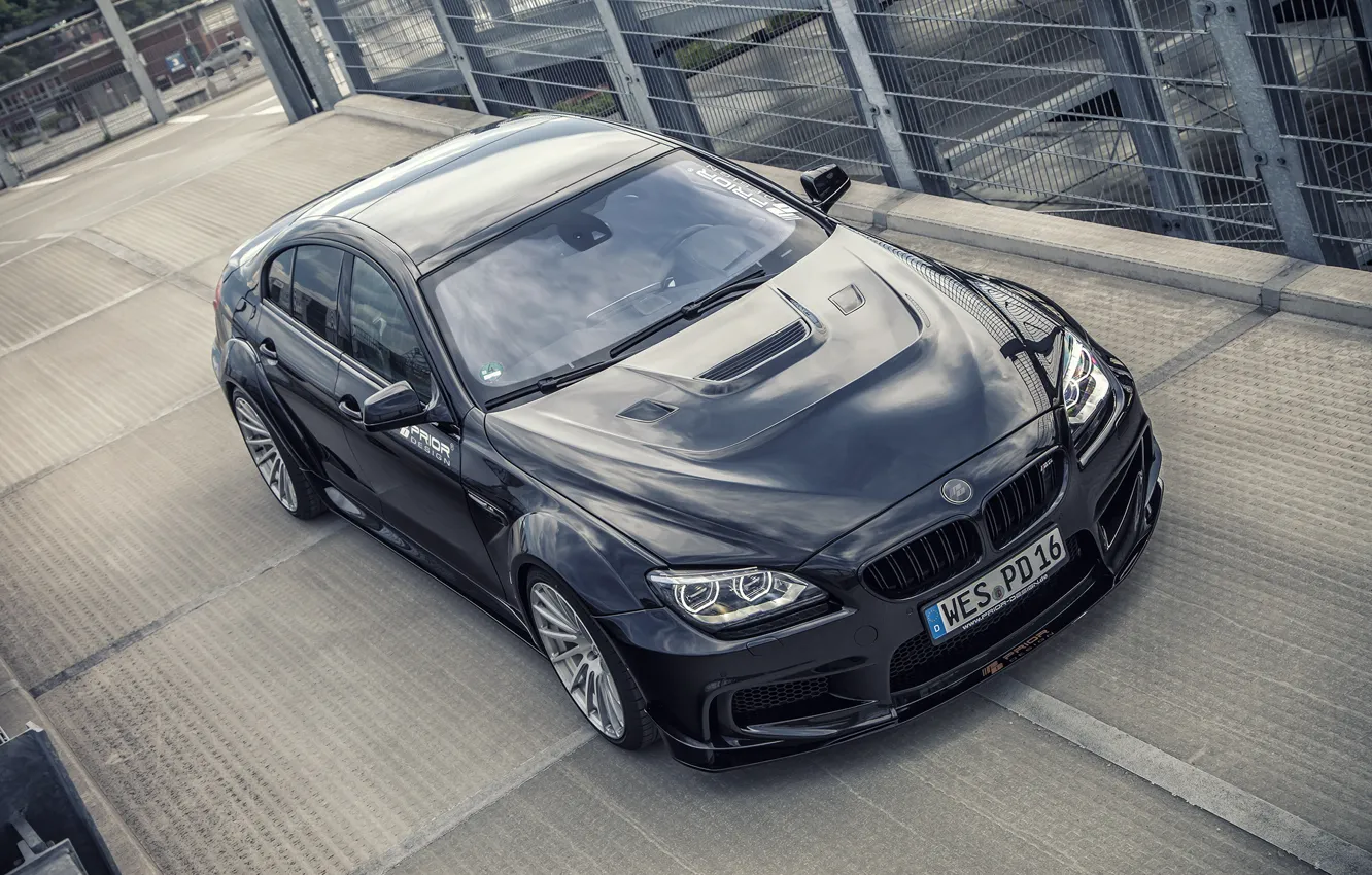 Photo wallpaper BMW, Front, grey, Prior Design, bmw m6