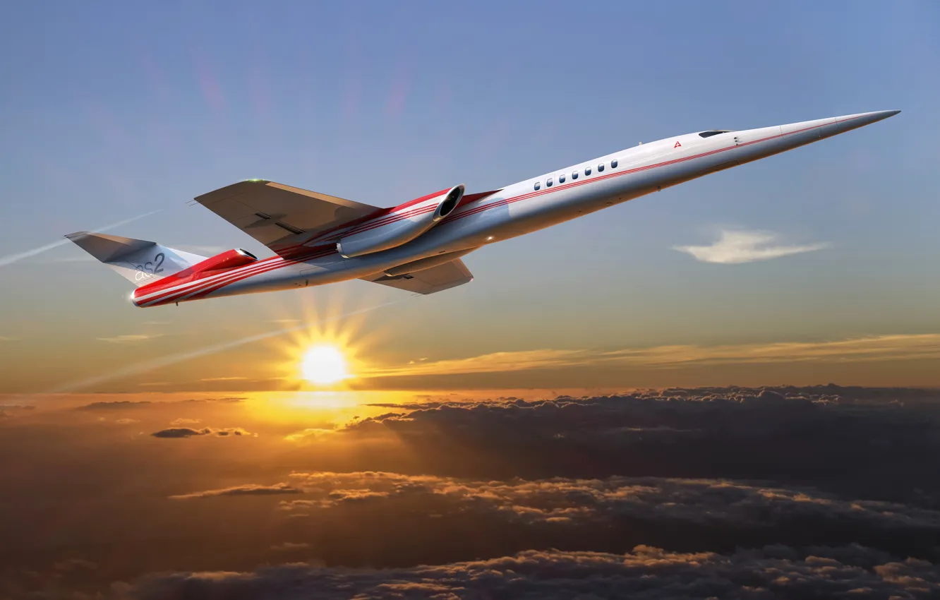 Photo wallpaper the concept, Boeing, Boeing, Aerion AS2, supersonic business jet, supersonic business jet