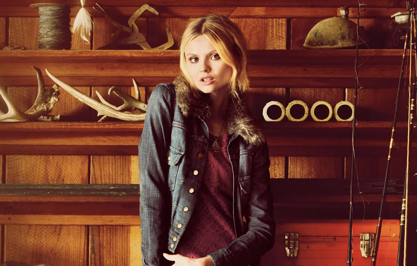 Photo wallpaper girl, stars, face, beauty, model, Magdalena Frackowiak, polish