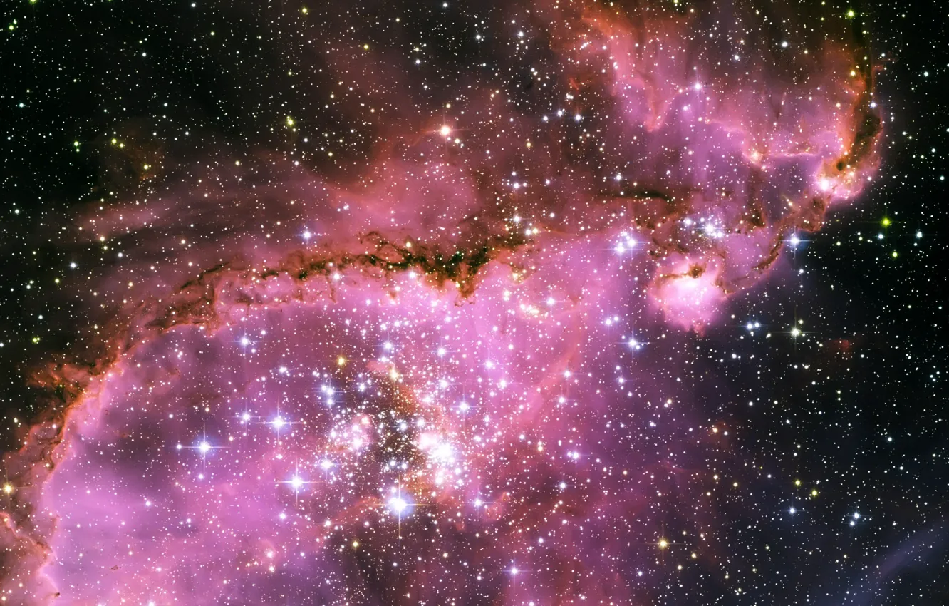 Photo wallpaper stars, nebula, a lot, very