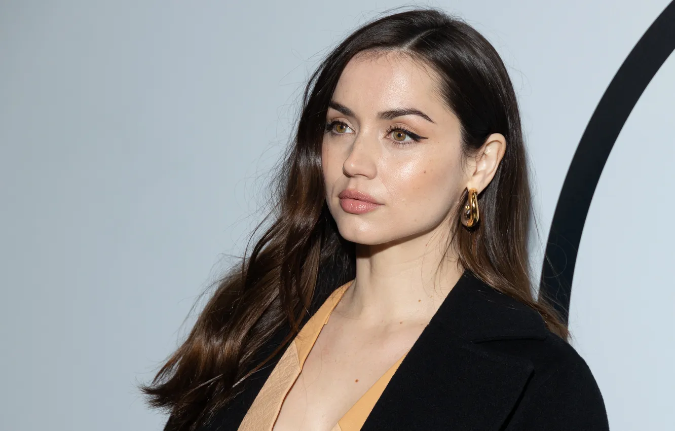 Photo wallpaper look, decoration, makeup, figure, actress, hair, Ana de Armas, Ana de Armas