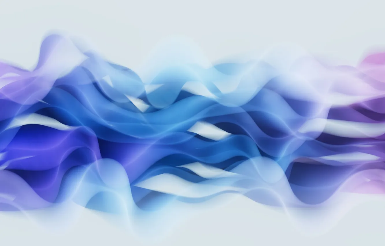 Photo wallpaper wave, abstraction, abstract, waves, digital art, digital art, smooth lines, Fluid lines
