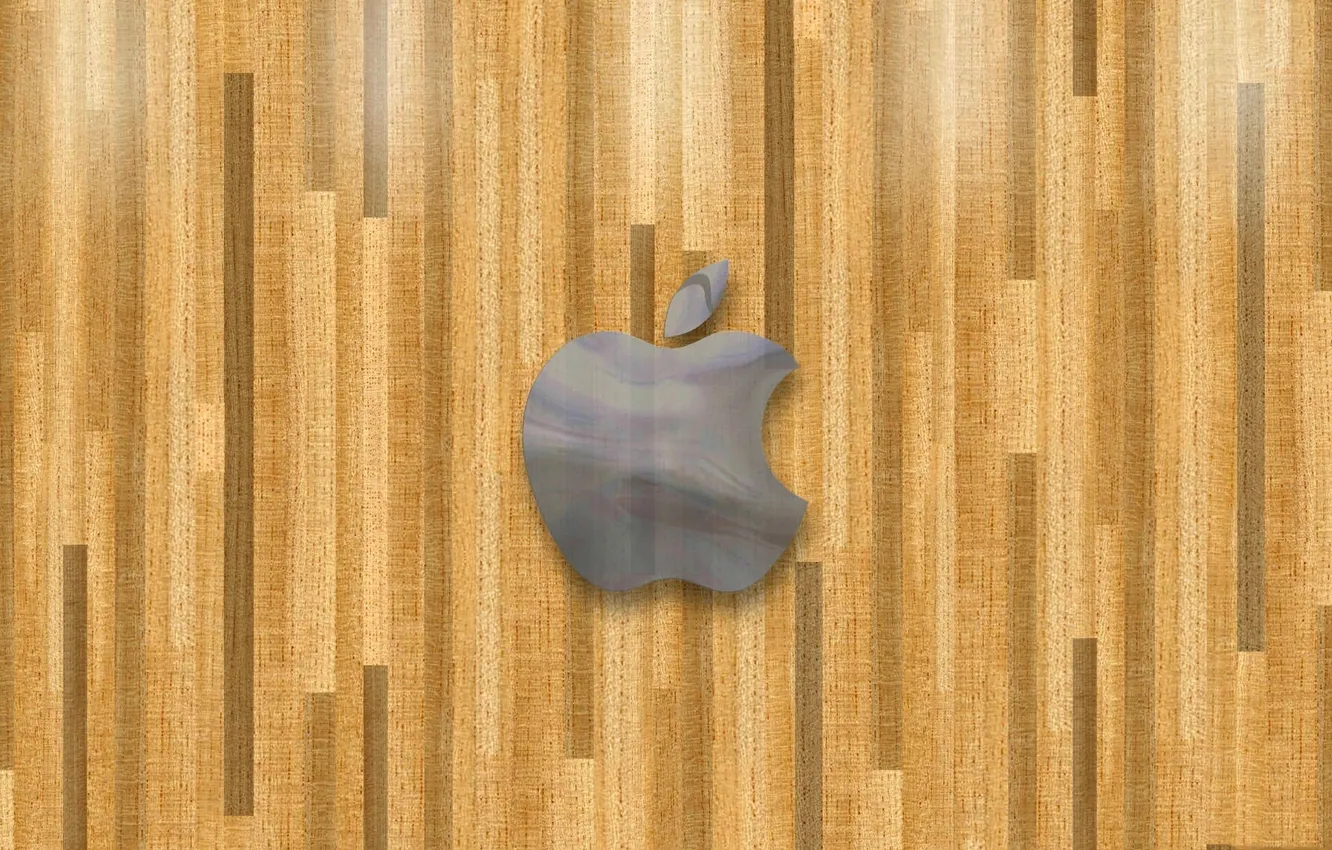 Photo wallpaper line, apple, flooring, emblem, the volume