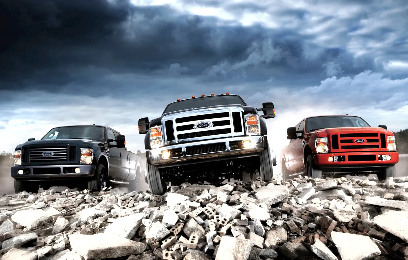 Photo wallpaper auto, Ford, a lot