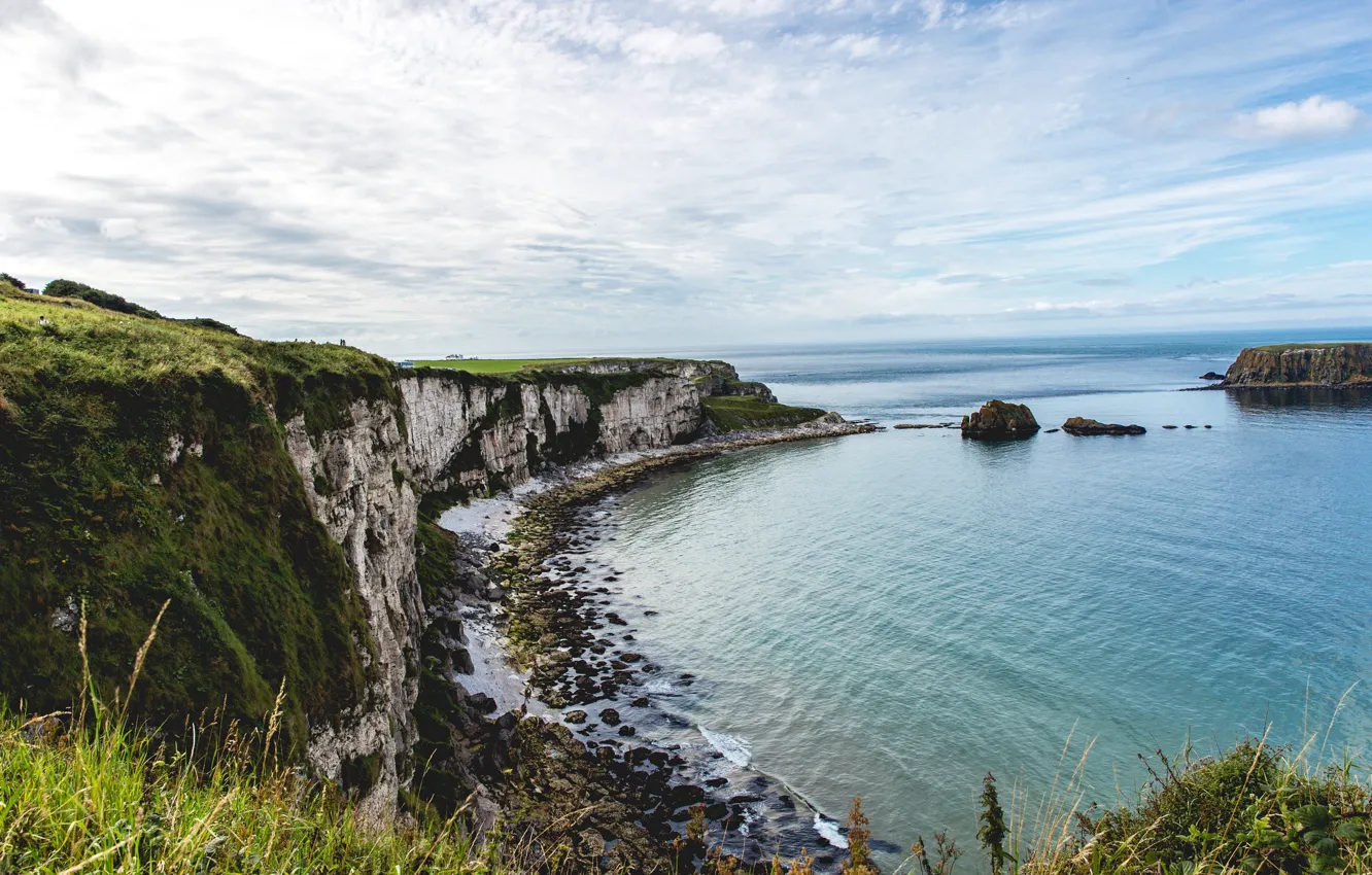 Photo wallpaper water, open, shore