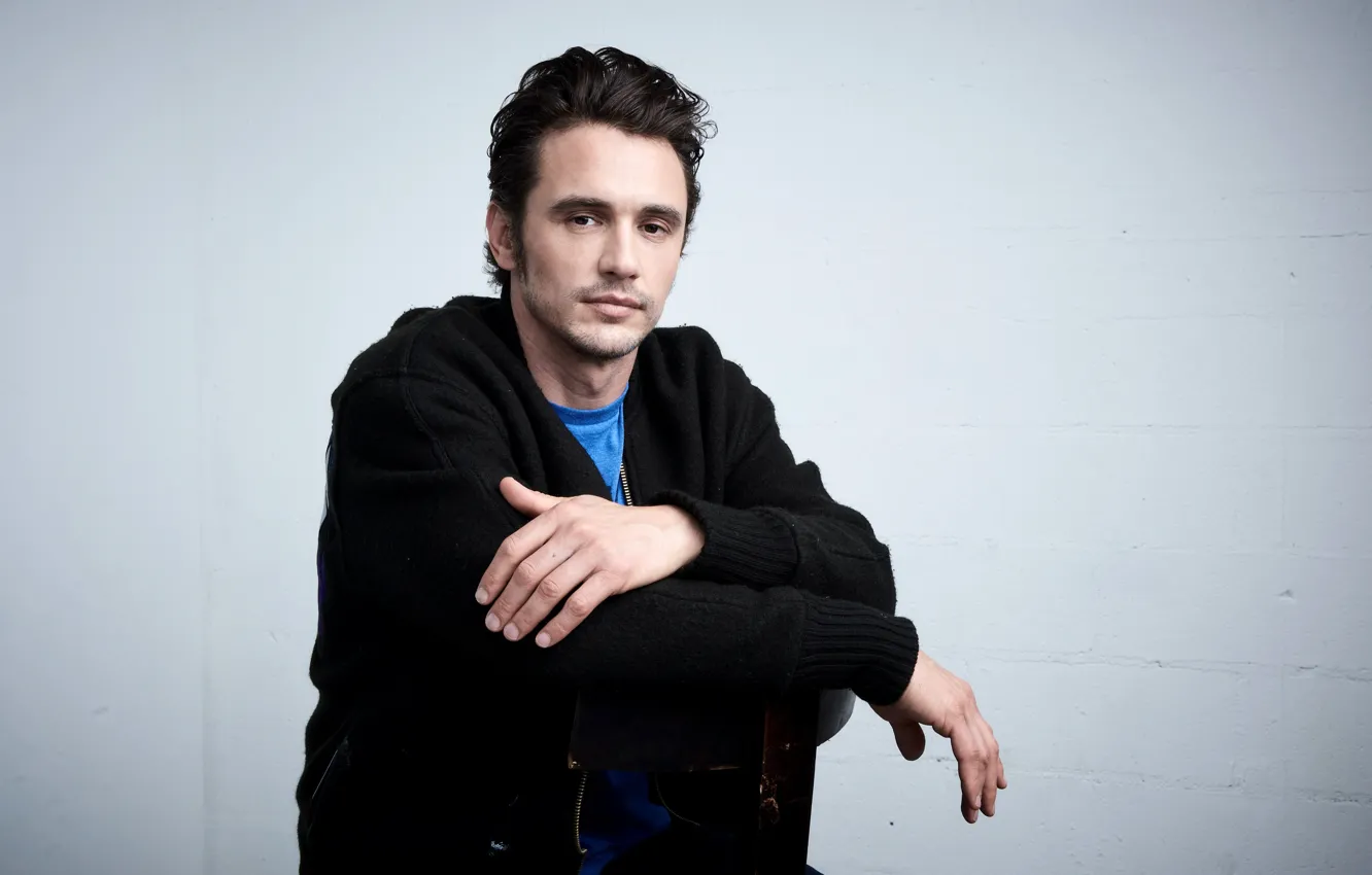 Photo wallpaper chair, actor, photoshoot, James Franco, James Franco, jumper, Larry Busacca