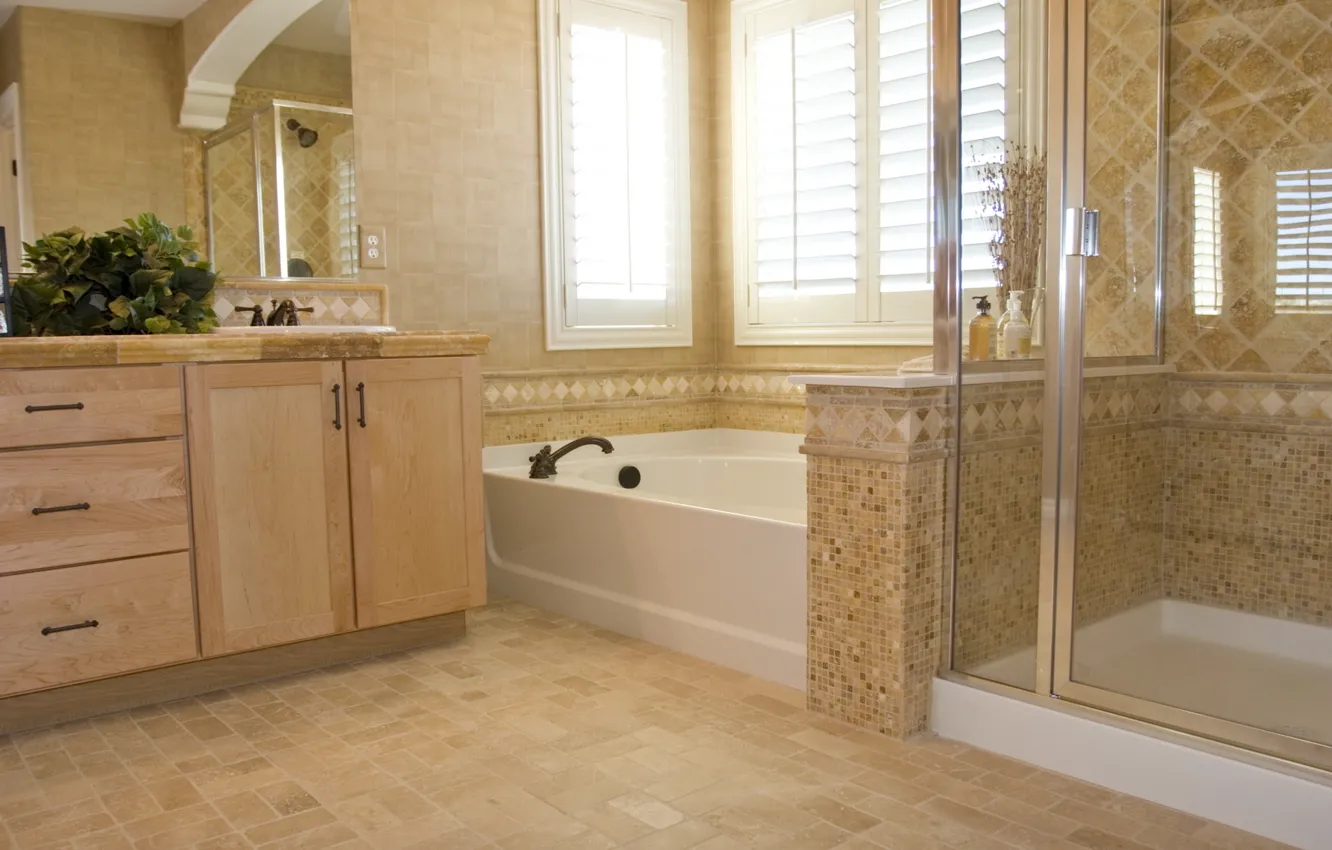 Photo wallpaper design, style, room, home, interior, bathroom