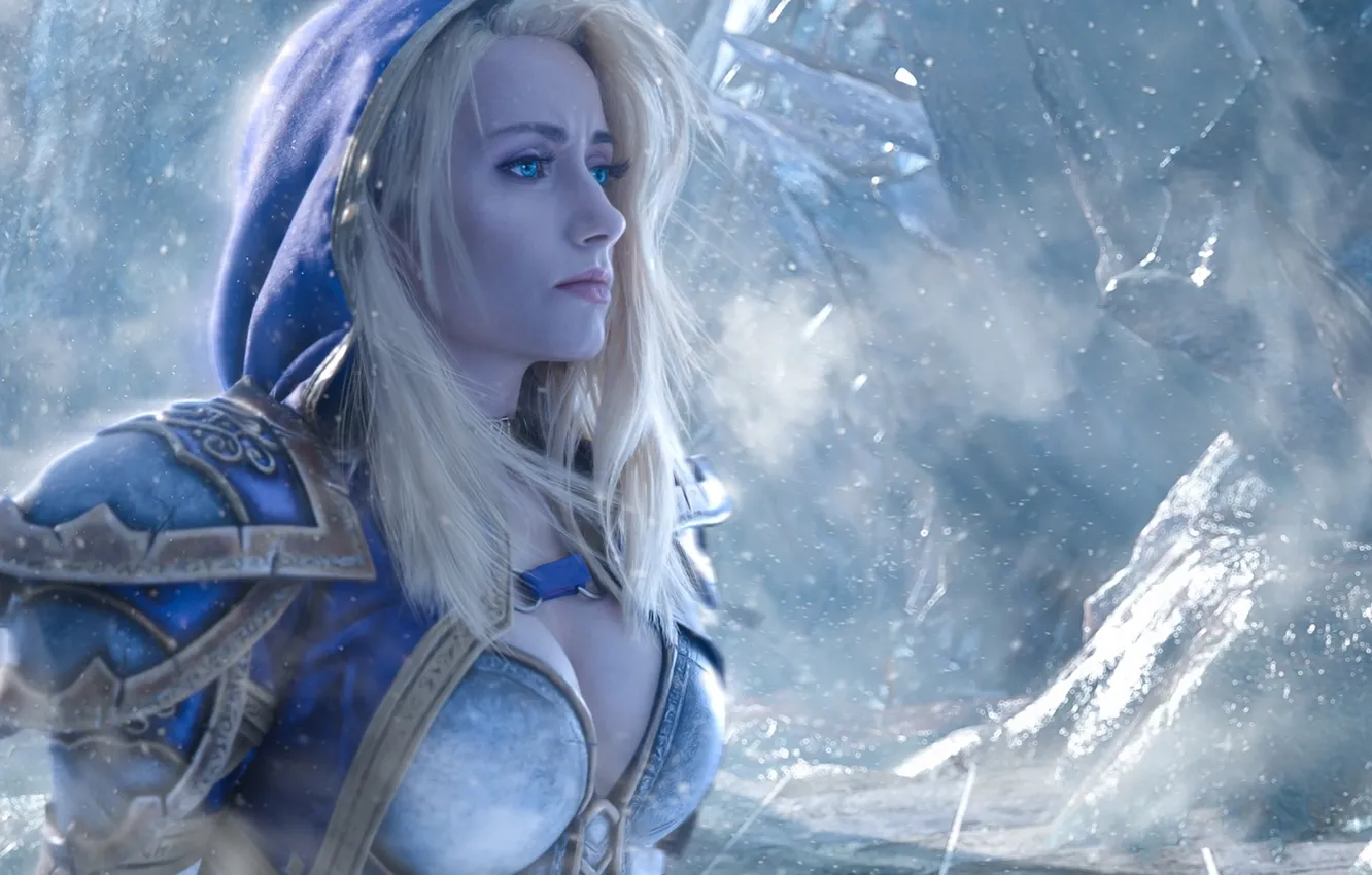 Photo wallpaper girl, World of Warcraft, warcraft, cosplay, blonde, Jaina Proudmoore, mahou
