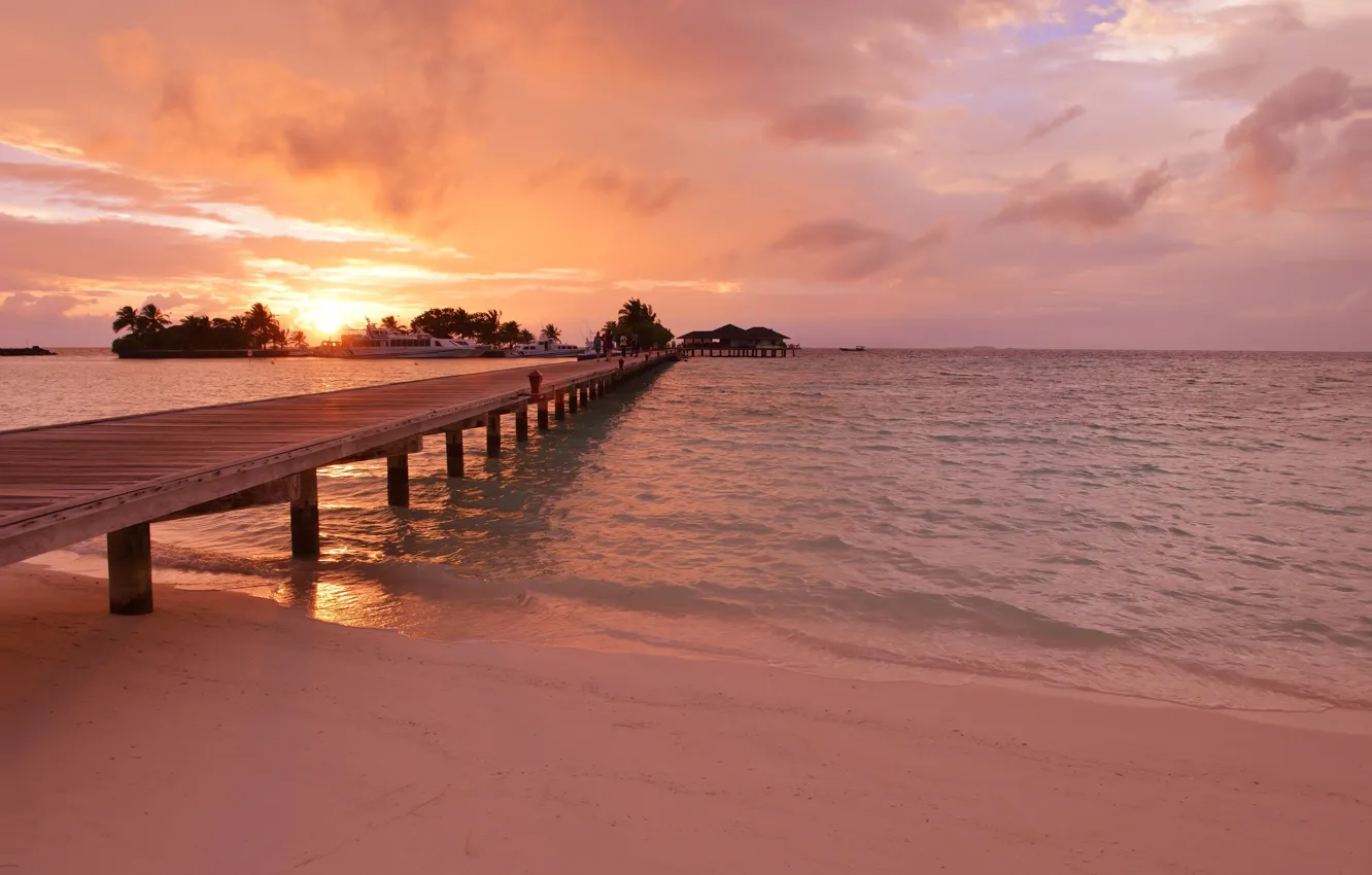 Wallpaper Sea Sunset Bridge Images For Desktop Section природа Wallpaper Sea Sunset Bridge Images For Desktop Section природа