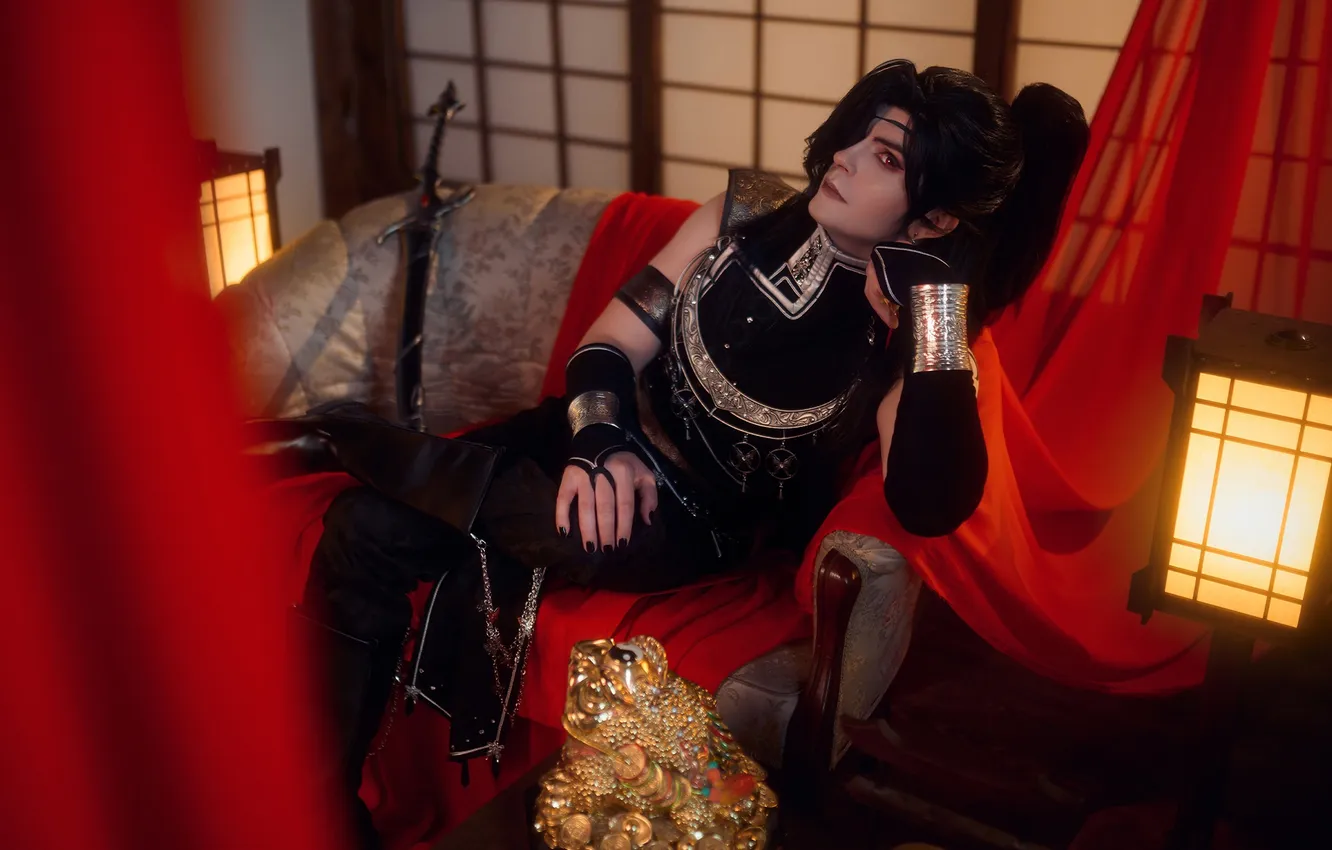 Photo wallpaper guy, cosplay, cosplay, The Blessing of the Celestials, Hua Cheng, Grayson, GraysonFin cosplay, GraysonFin