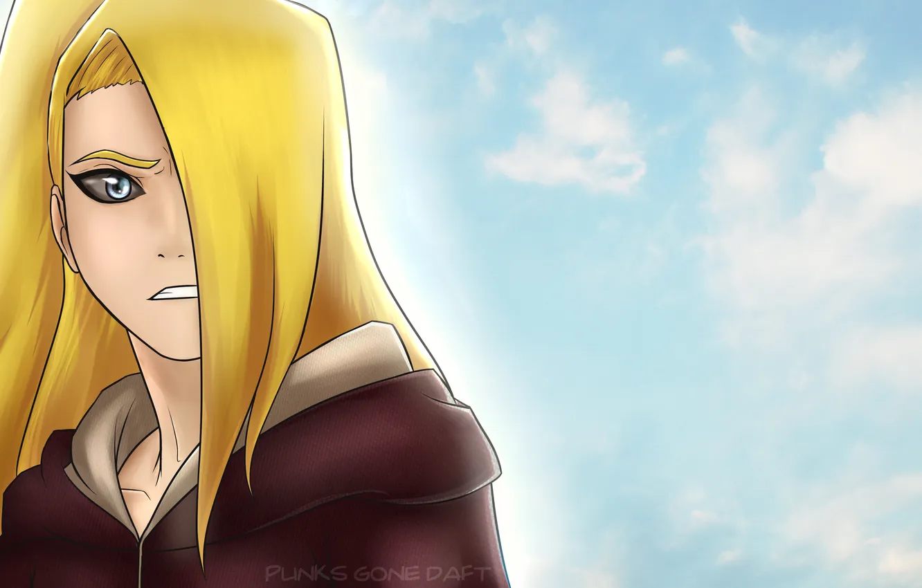 Photo wallpaper look, anger, guy, Naruto, Naruto, art, Deidara, Edo of tensei