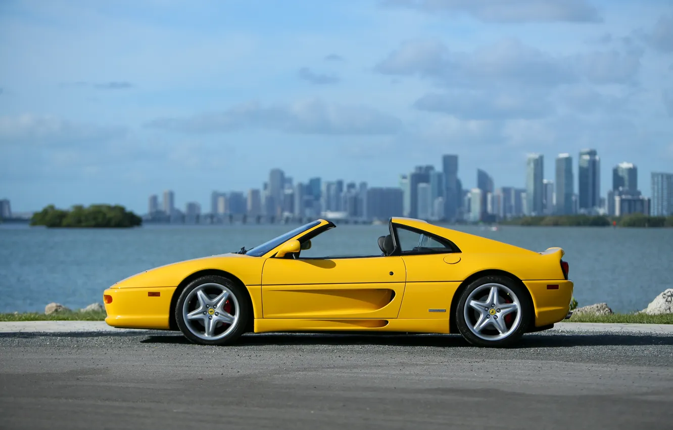 Photo wallpaper Ferrari, F355, side view, Ferrari 355 F1 GTS