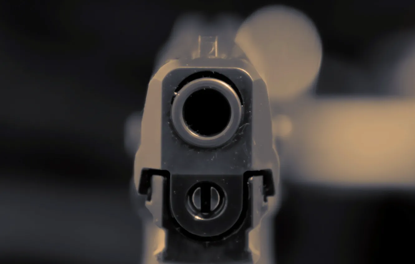 Photo wallpaper Gun, Death, Pistol, HK P30