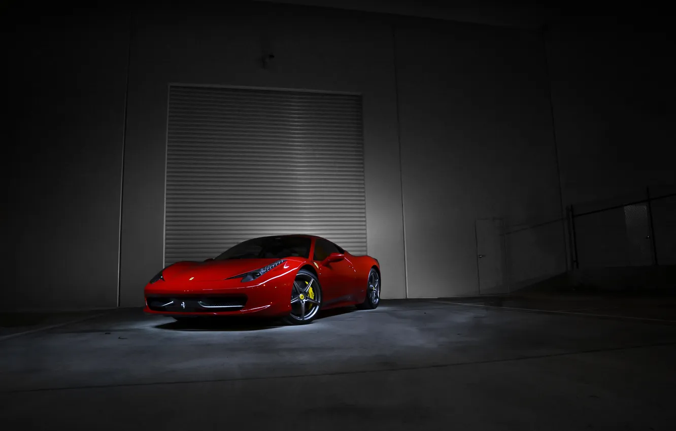 Wallpaper red, Boxing, red, ferrari, Ferrari, front view, Italy, 458 ...