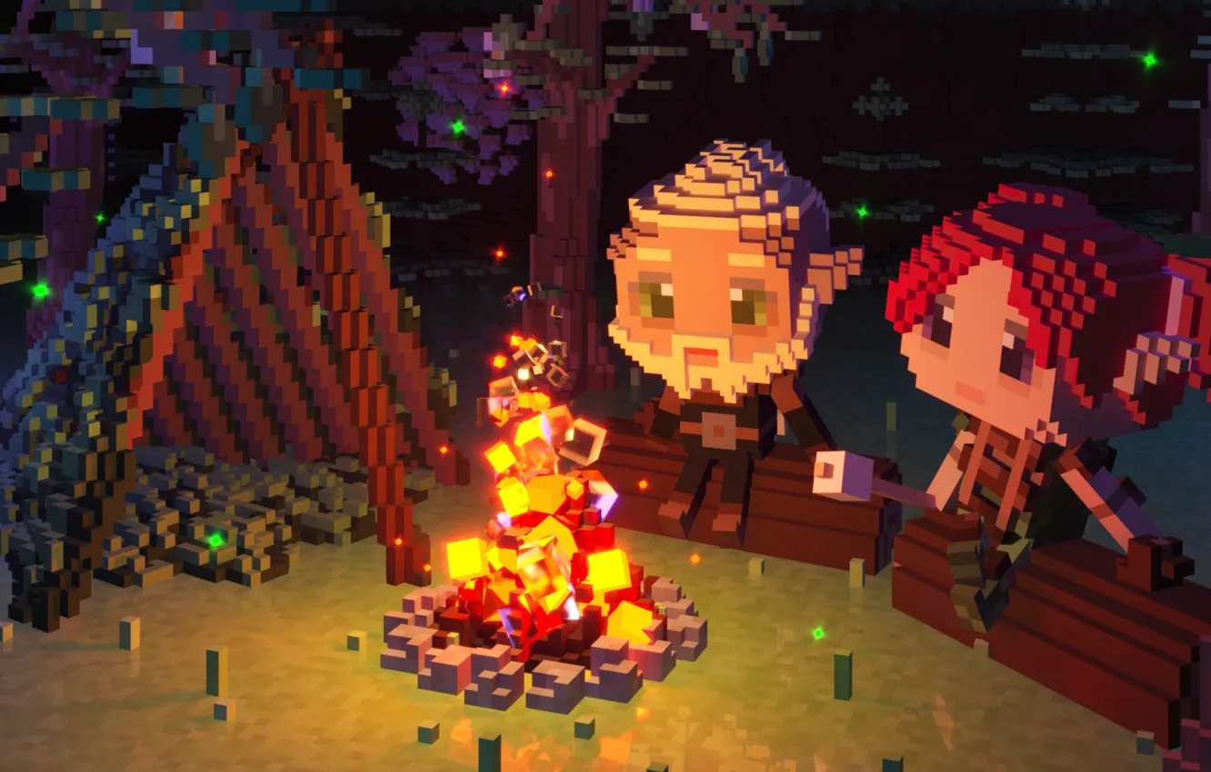 Photo wallpaper game, magic, fox, multiplayer, Survival, Indie, The Faraway Land, FireTail