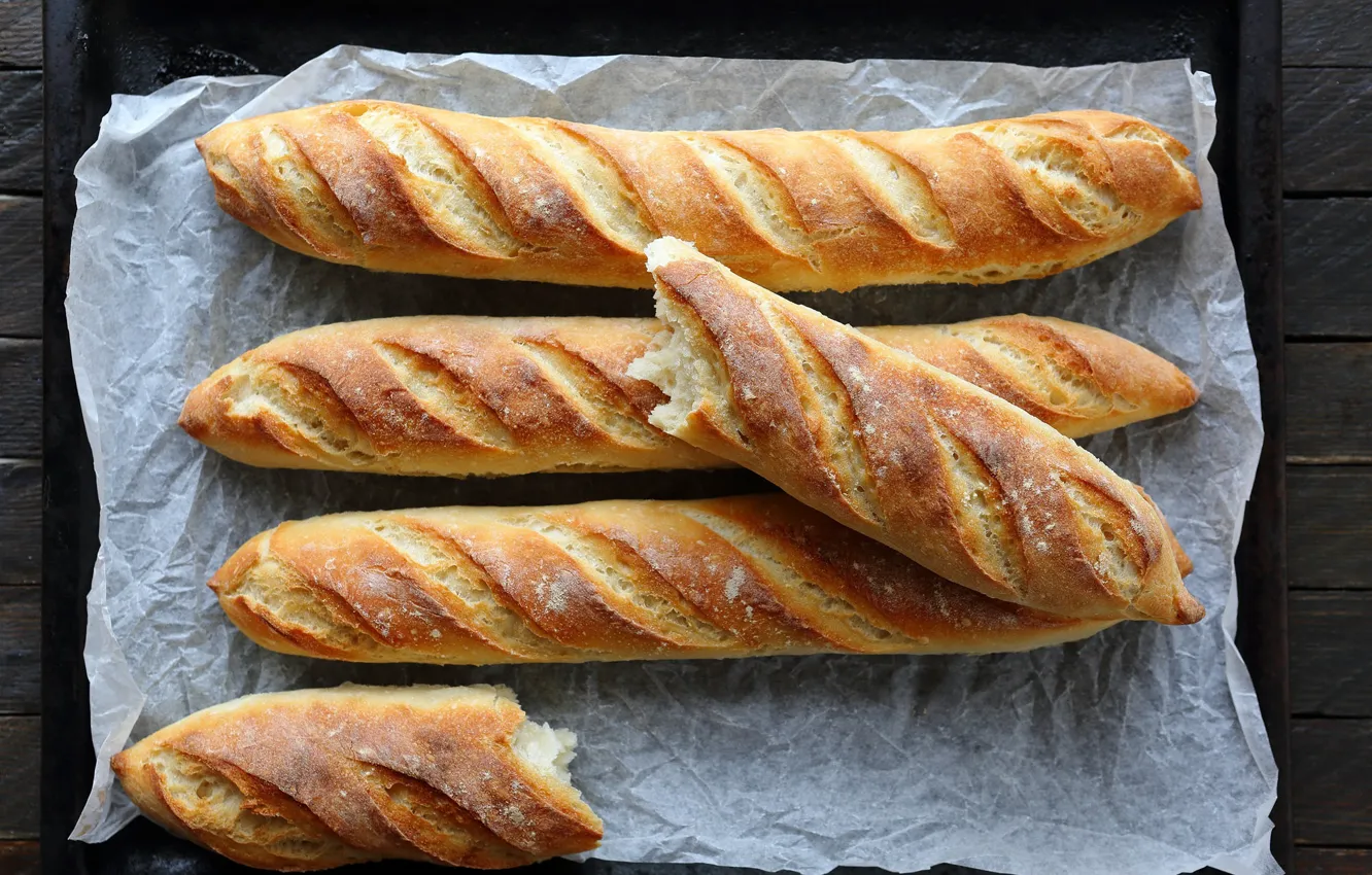 Photo wallpaper bread, roll, wpeka