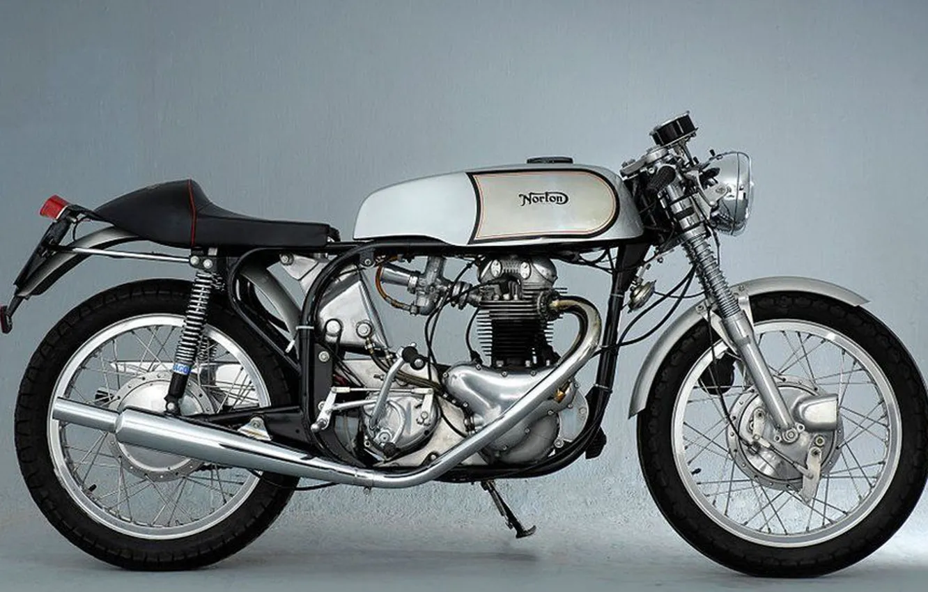 Photo wallpaper bike, engine, Norton
