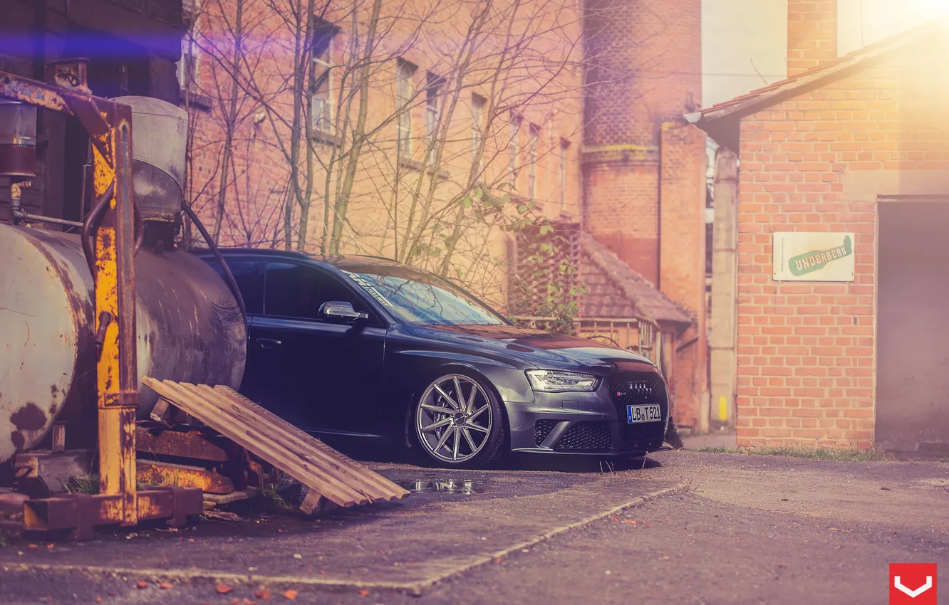 Photo wallpaper Audi, Audi, tuning, RS4, Vossen Wheels