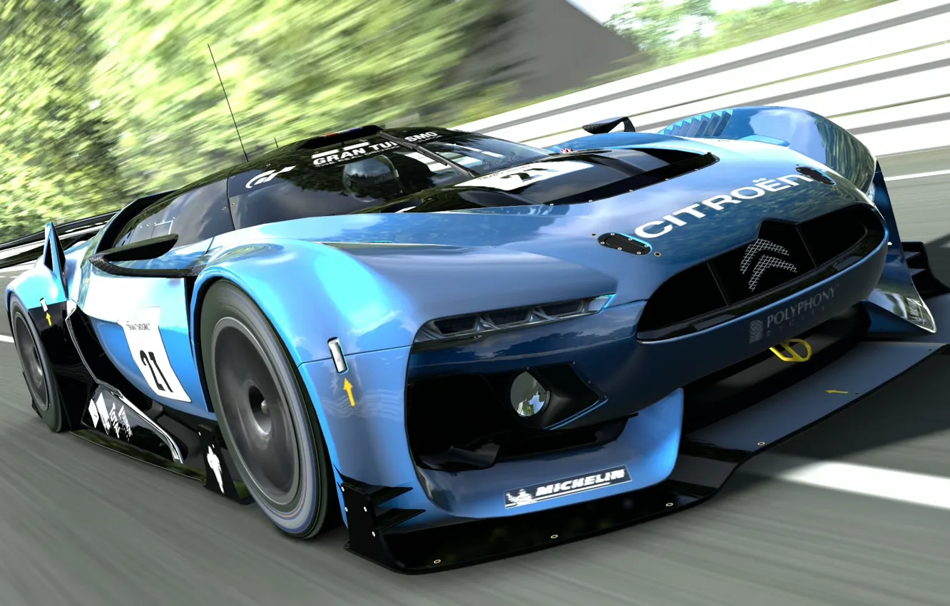 Photo wallpaper The Mans, Citroen, Gran Turismo