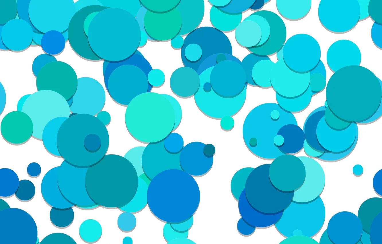 Photo wallpaper circles, abstraction, blue, circles, background, pattern