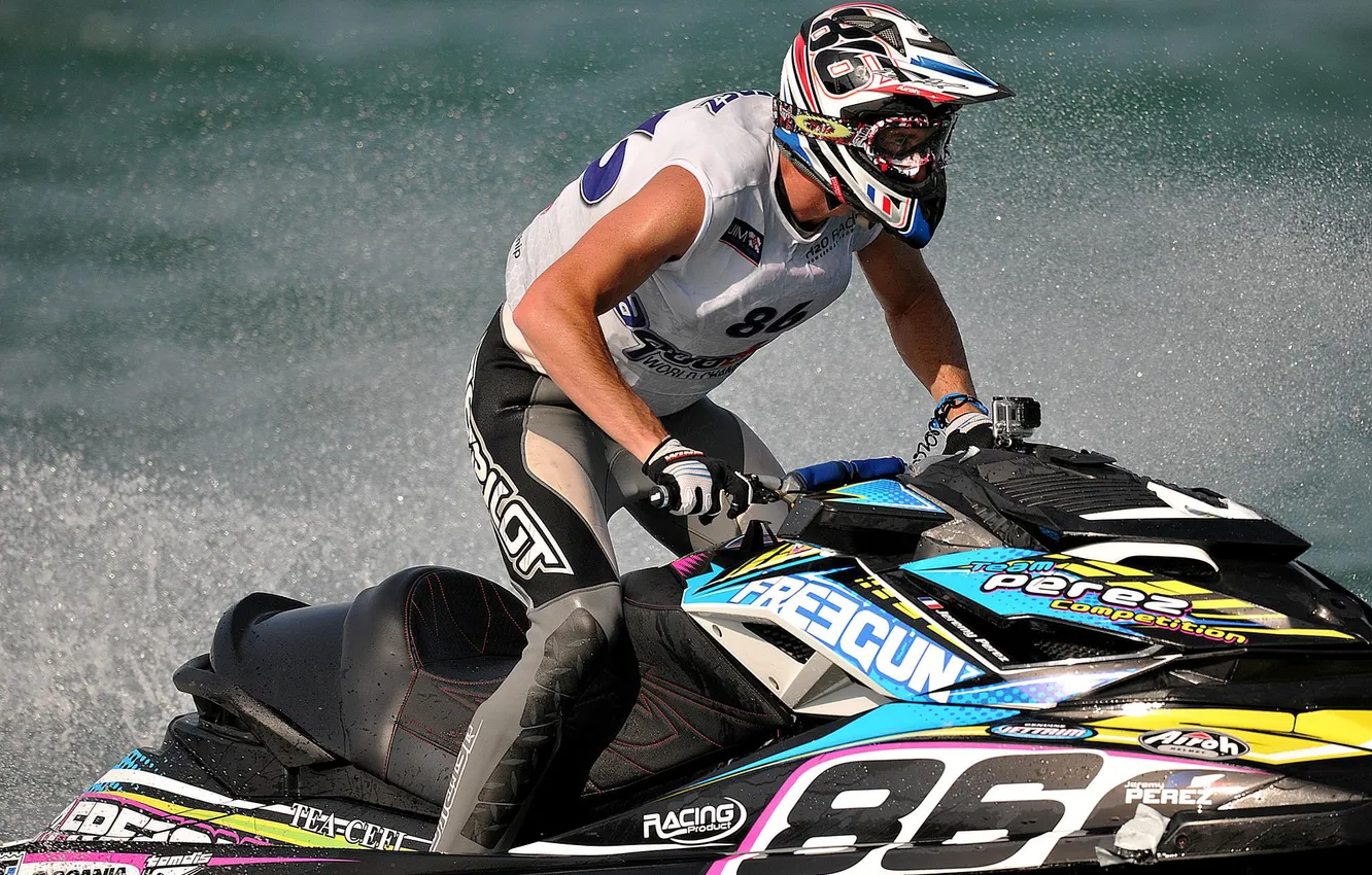 Photo wallpaper race, boat, speed