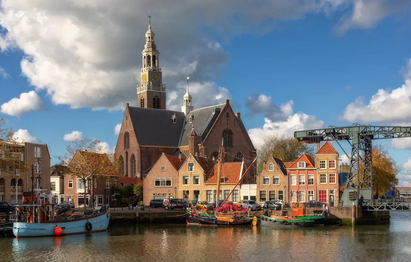 Photo wallpaper home, Netherlands, harbour, Maassluis