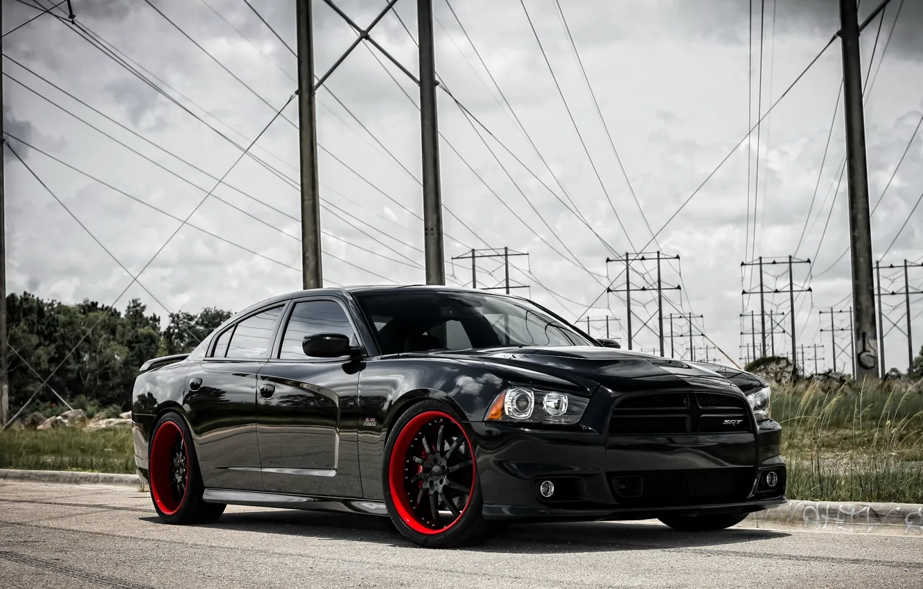 Photo wallpaper Dodge, srt, Charger, Motoring