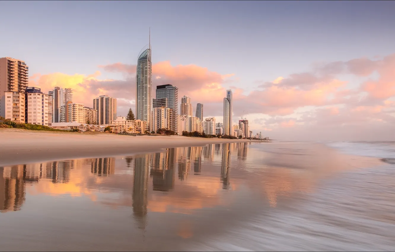 Photo wallpaper beach, summer, city, Australia, summer, beach, Australia